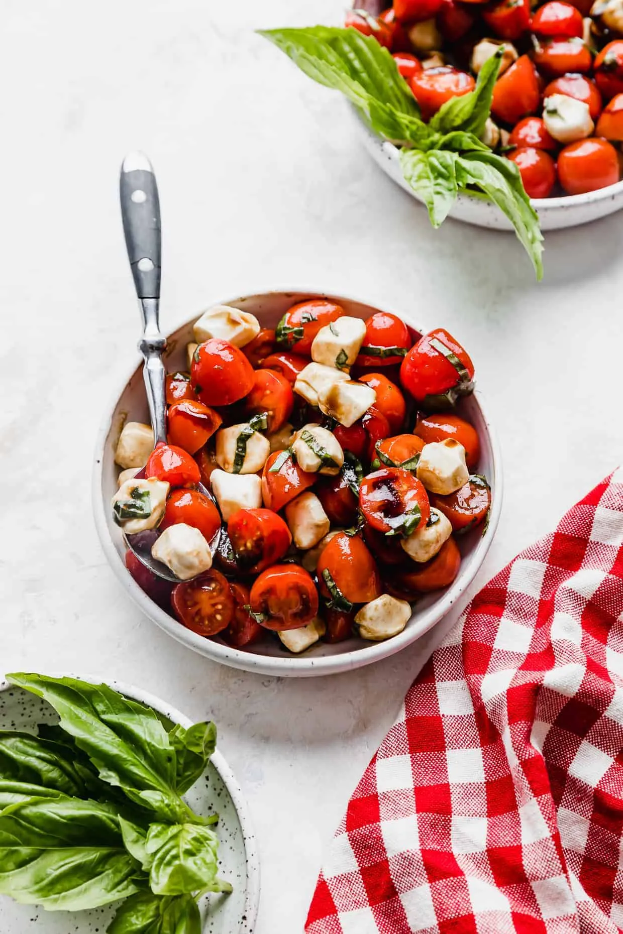 Make Ahead Caprese Salad with Cherry Tomatoes