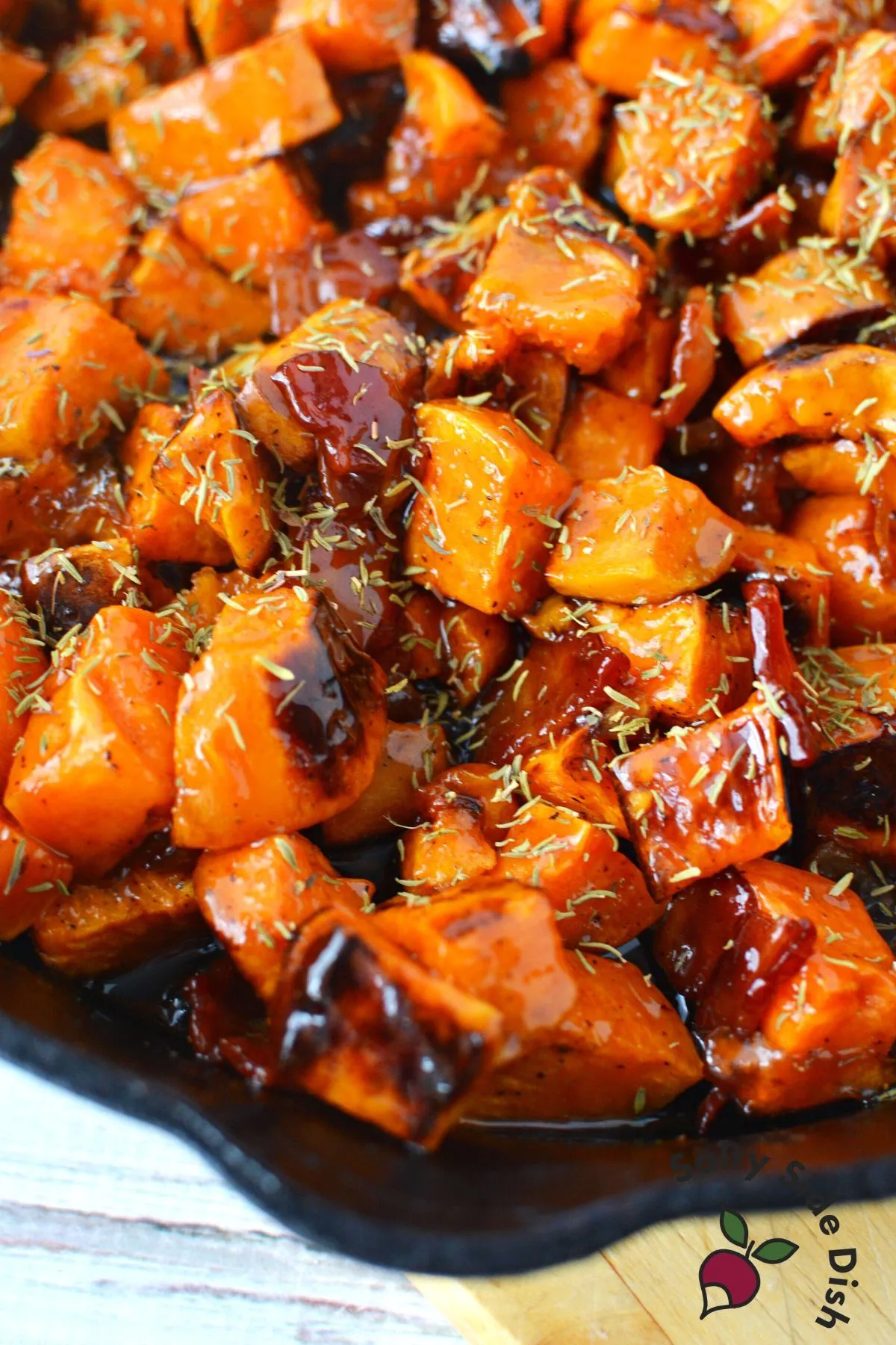 Maple Bacon Roasted Sweet Potatoes