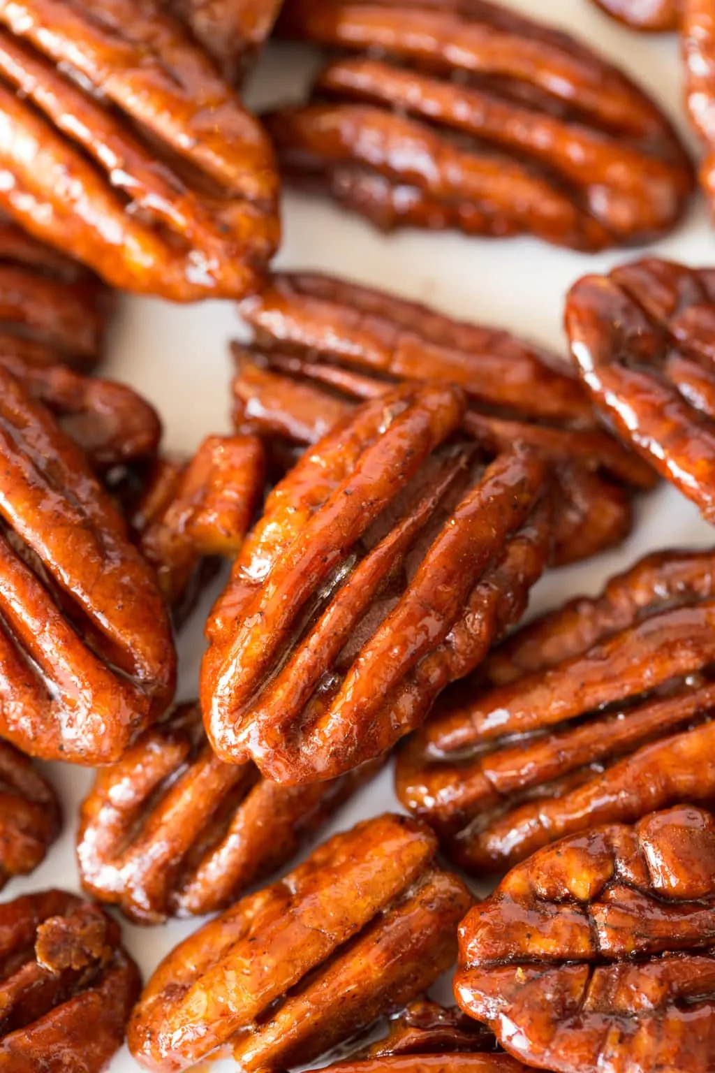 Maple Molasses Glazed Pecans