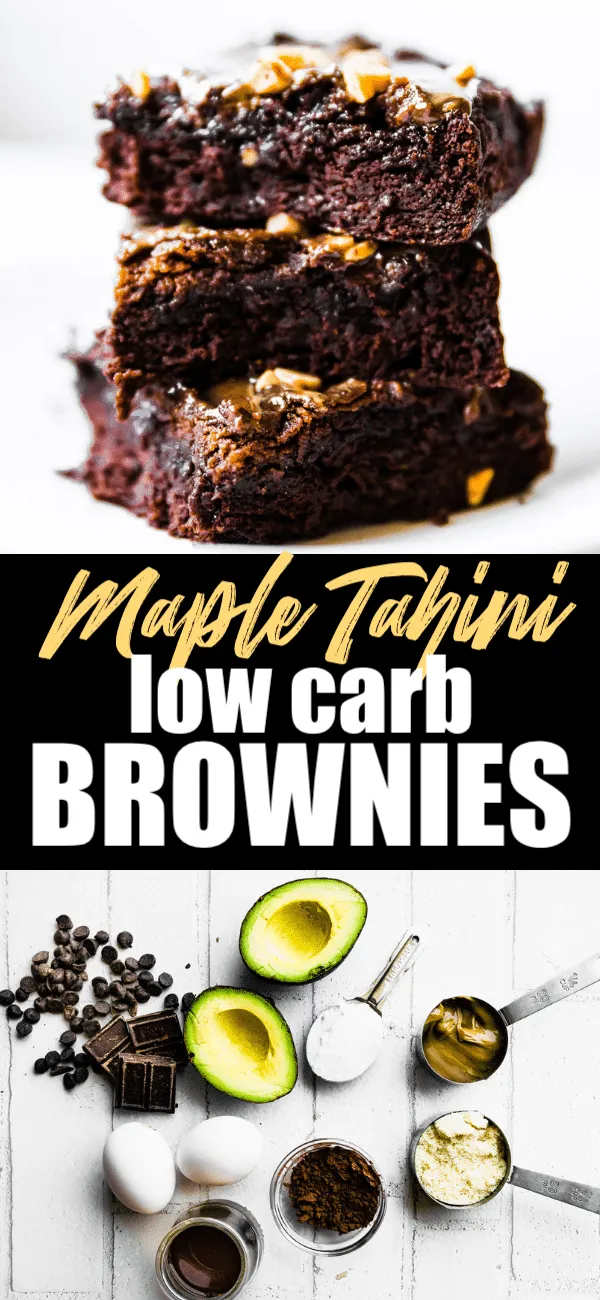 Maple Tahini Low Carb Brownies