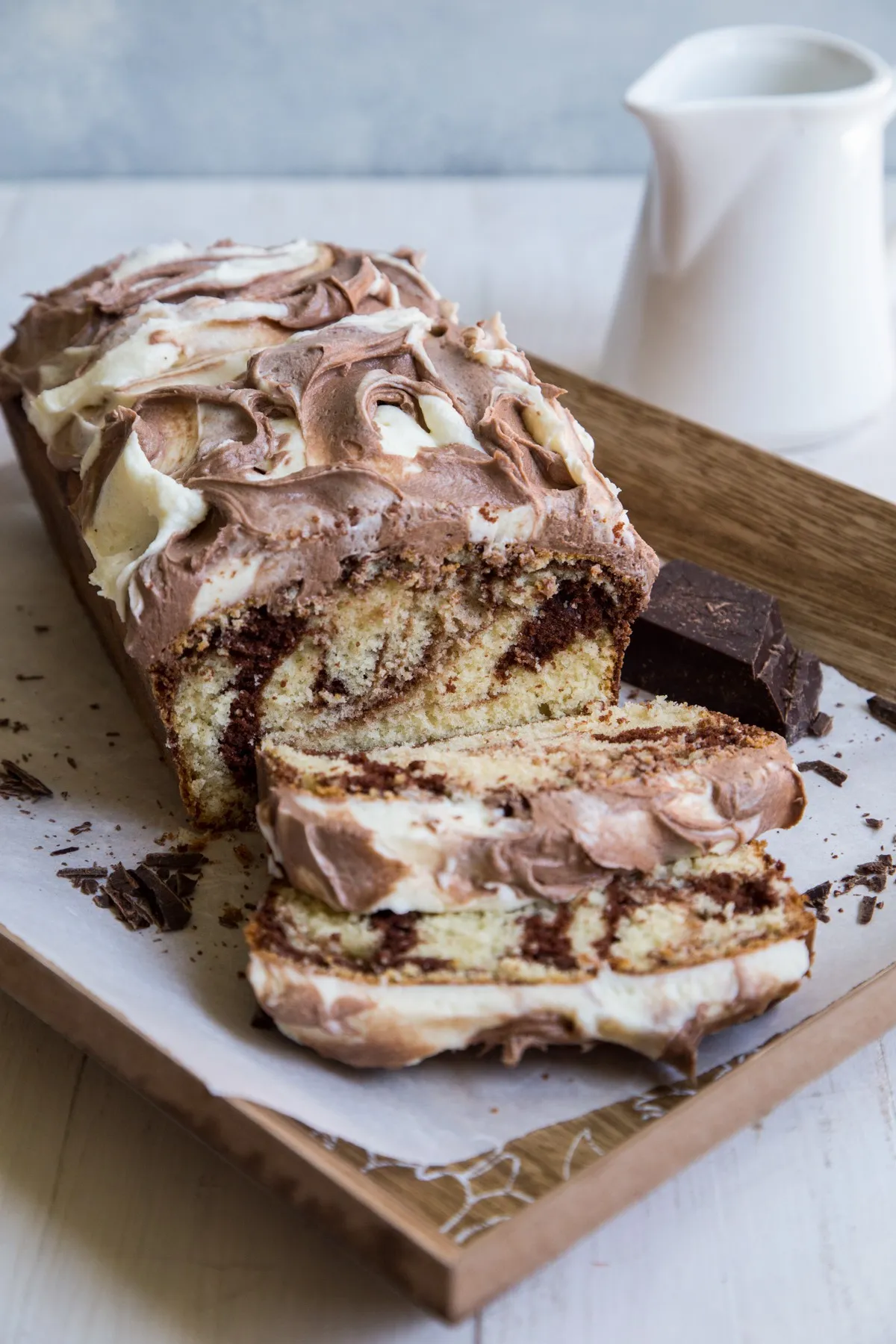 Marbleized Almond Pound Cake