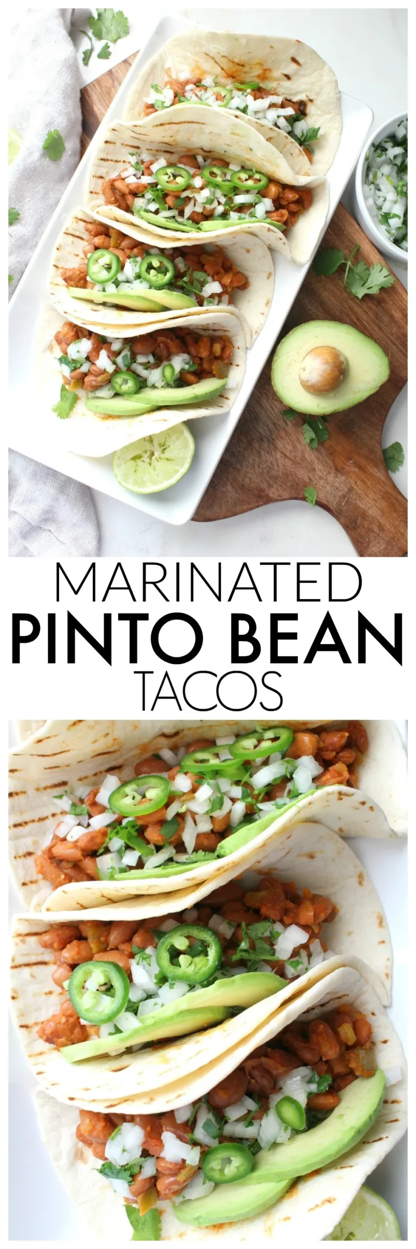 Marinated Pinto Bean Tacos