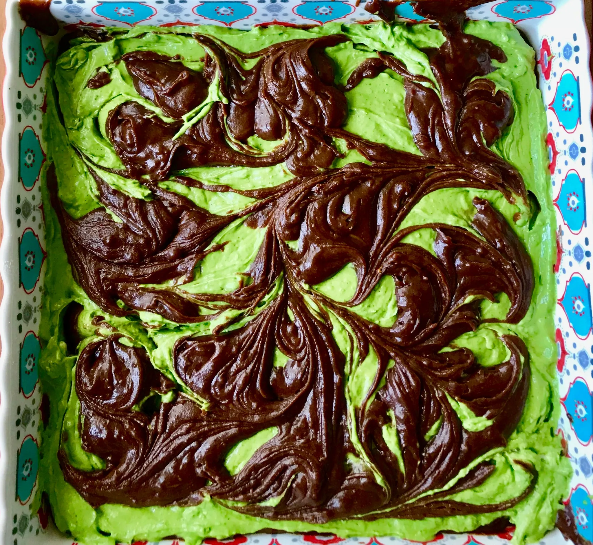 Matcha Green Tea Swirl Brownies