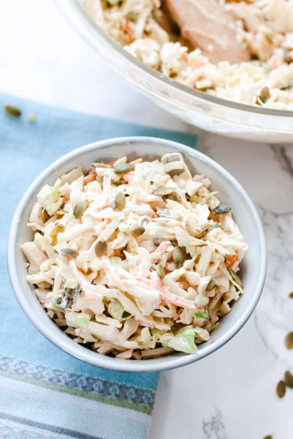 Mayo Free Vegan Coleslaw with Tahini