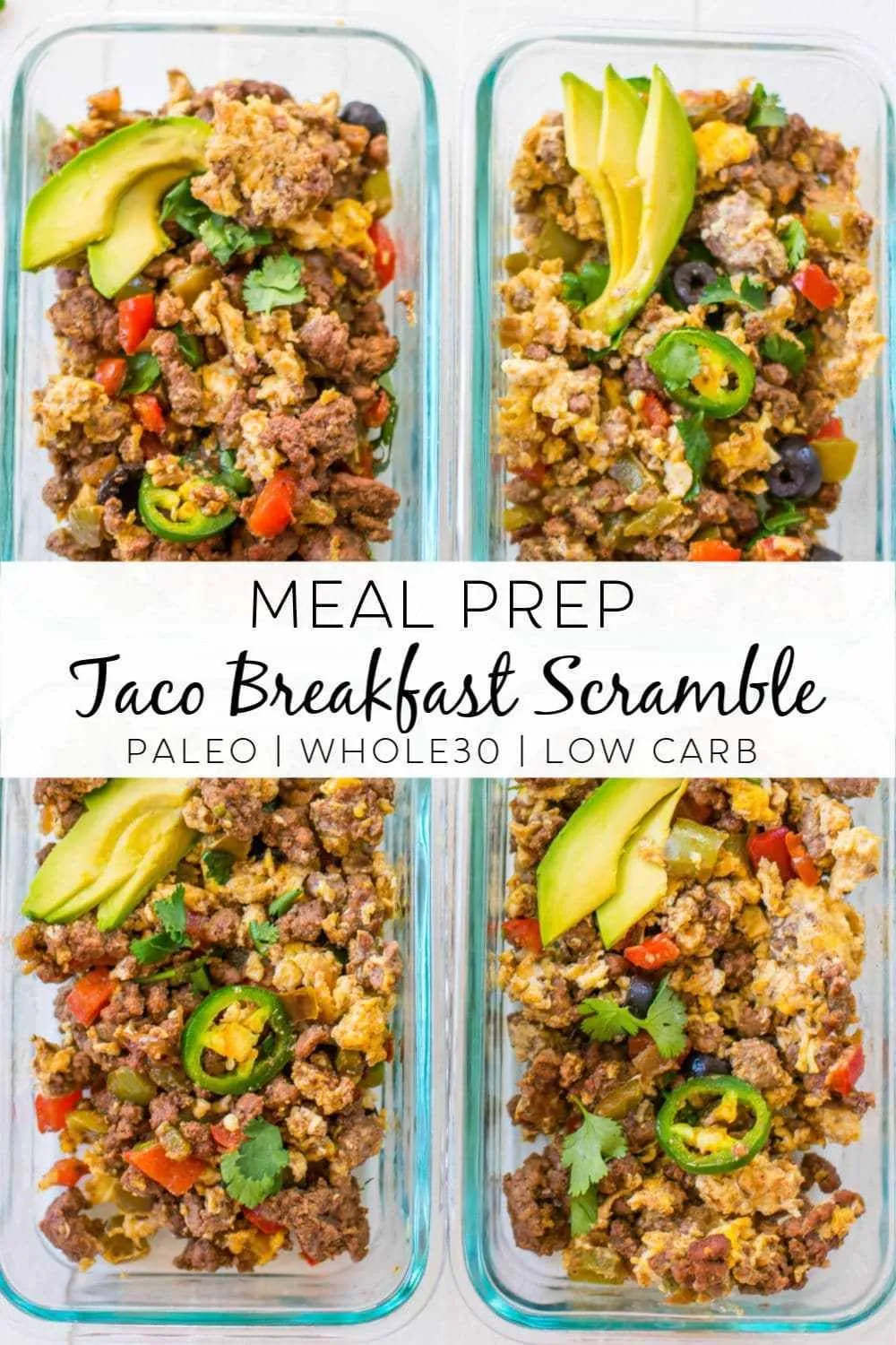 Meal Prep Breakfast Taco Scramble