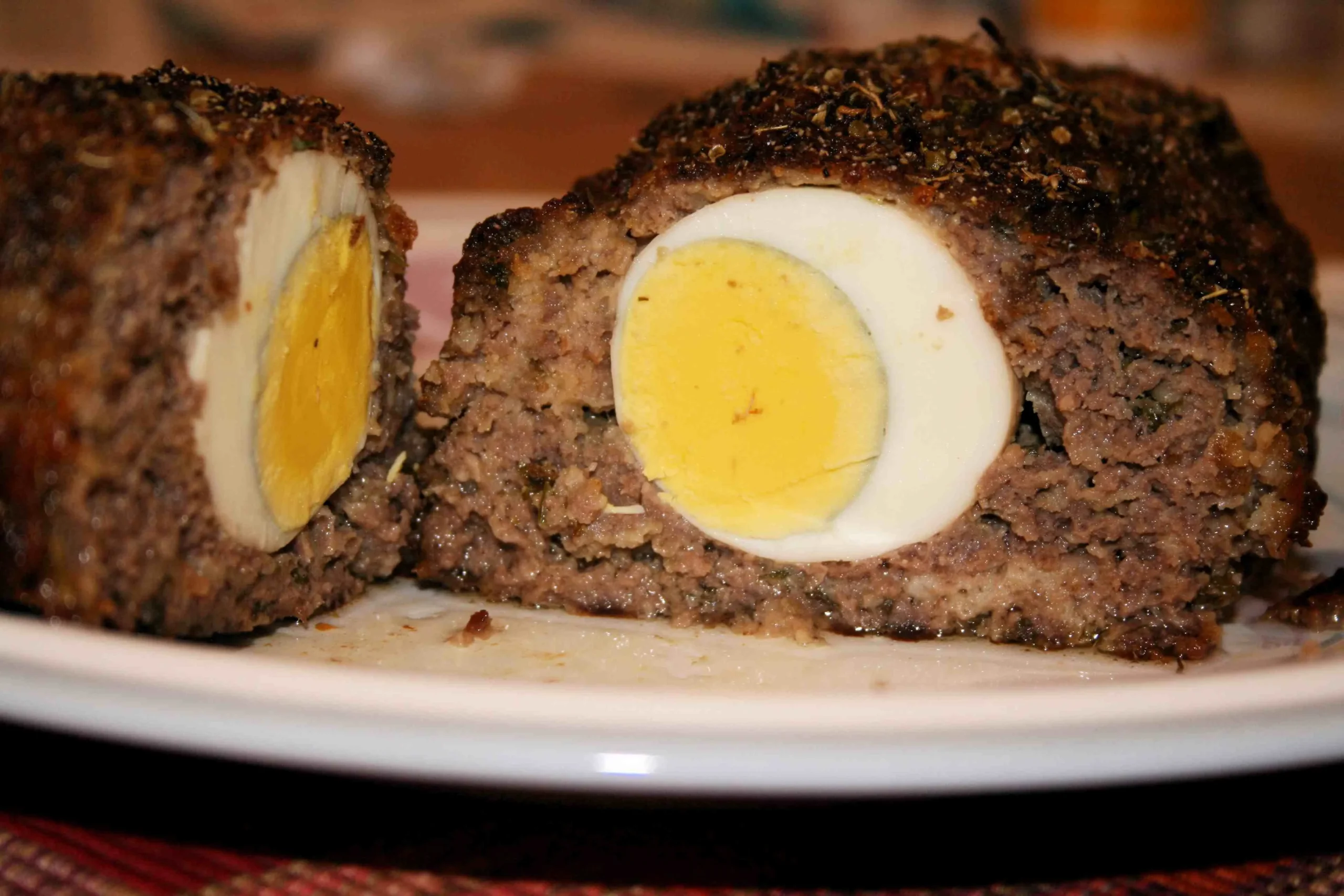 Meat Loaf with Hard Boiled Eggs
