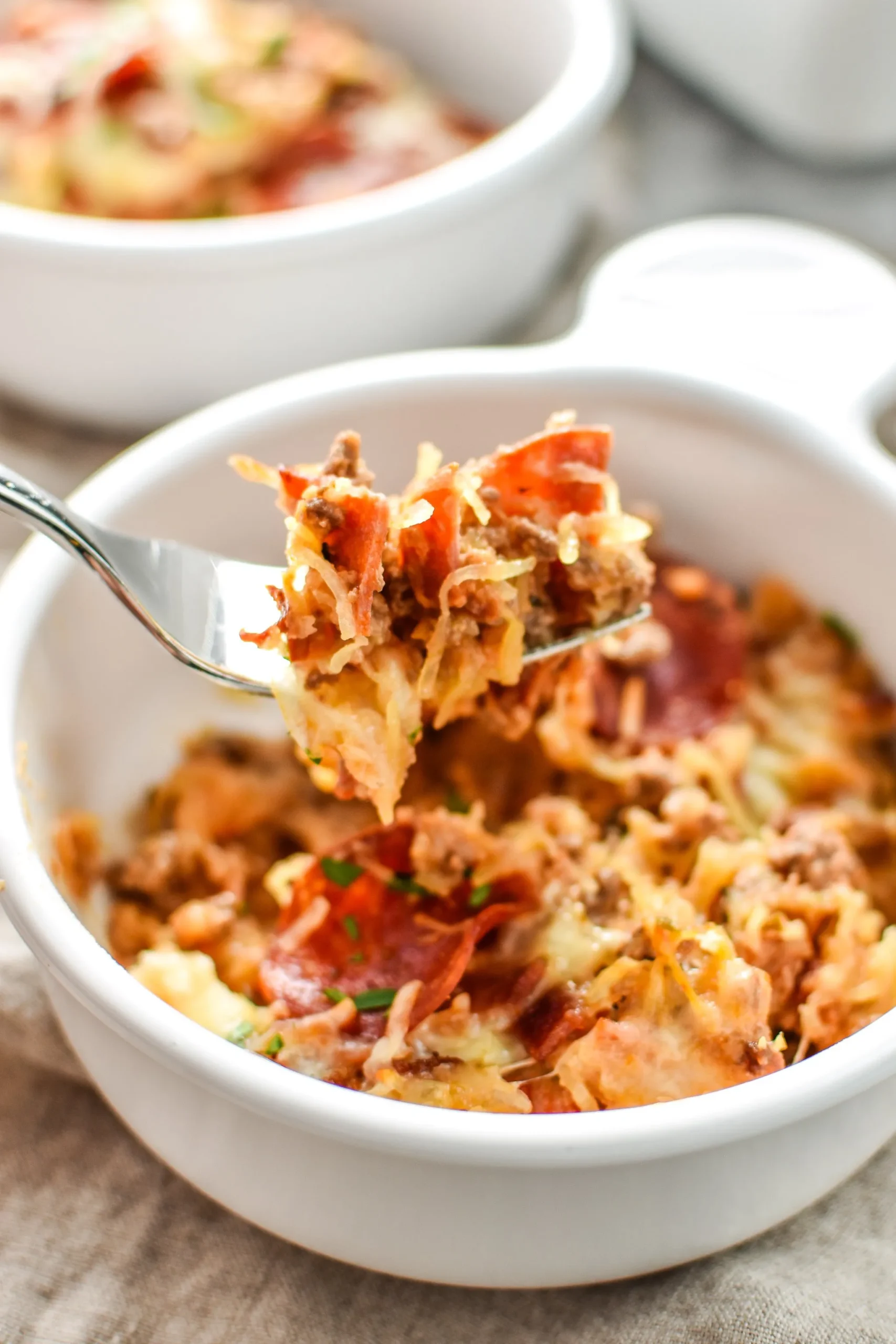 Meat Lovers Spaghetti Squash Casserole