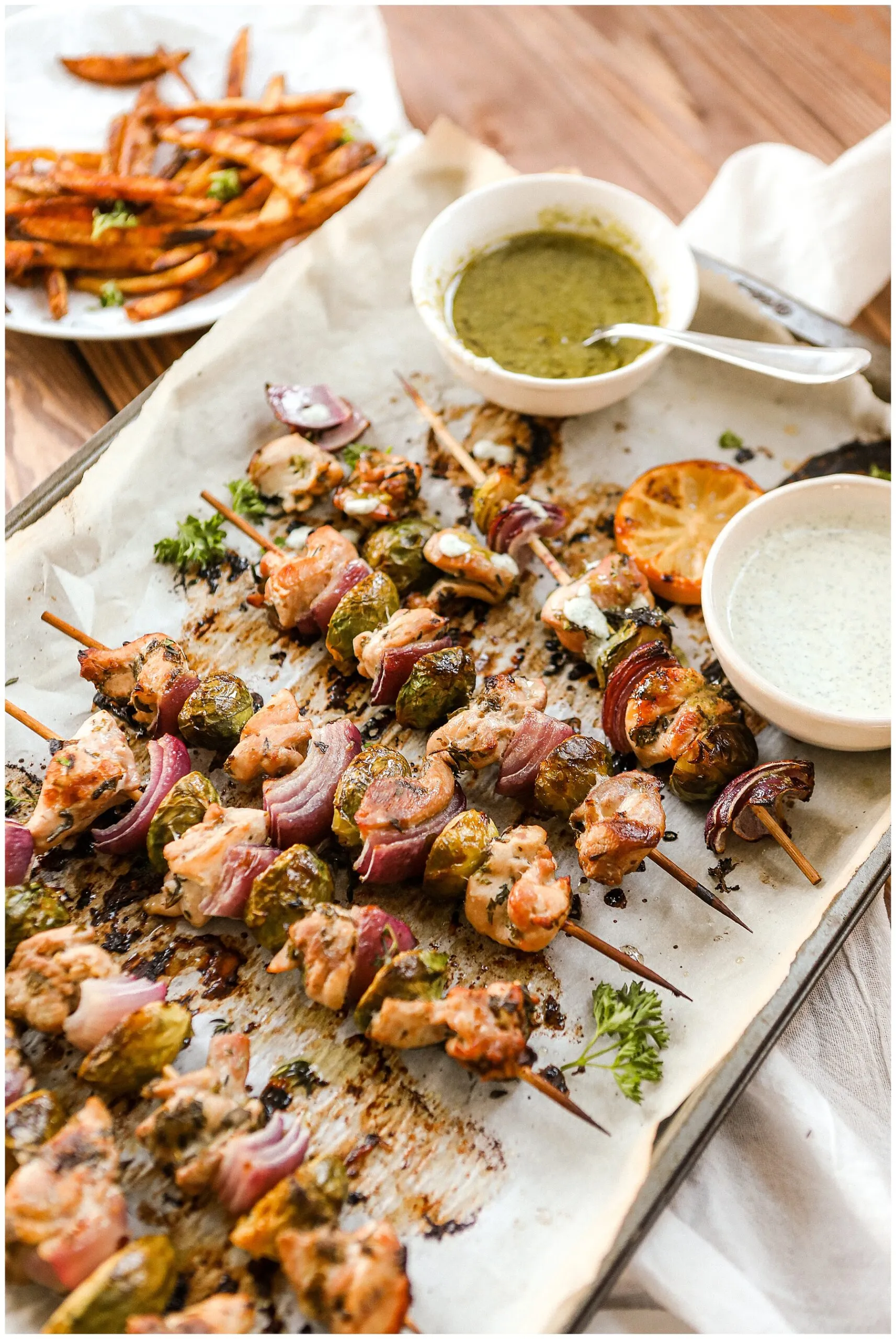 Mediterranean Baked Chicken Skewers