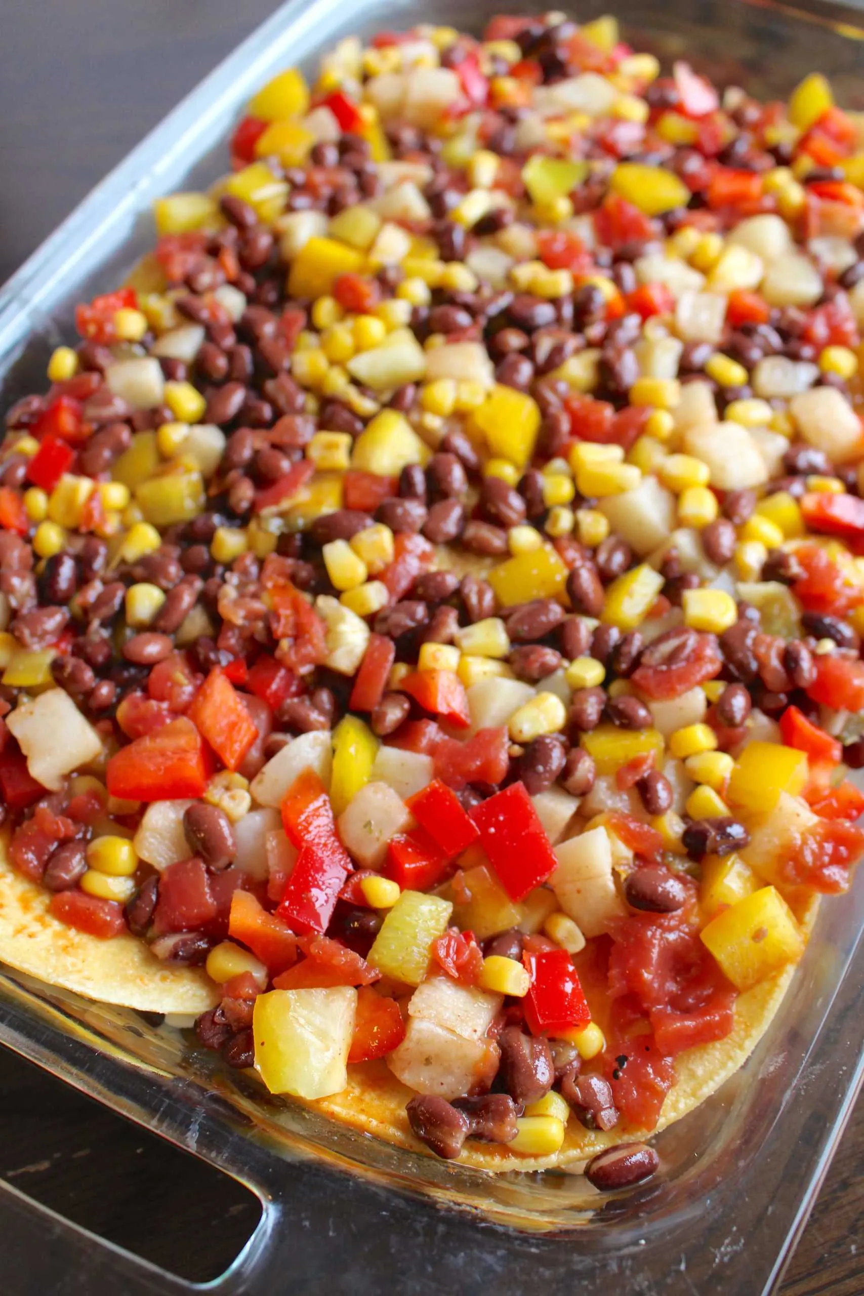 Mexican Lasagna with Chicken, Corn, and Black Beans