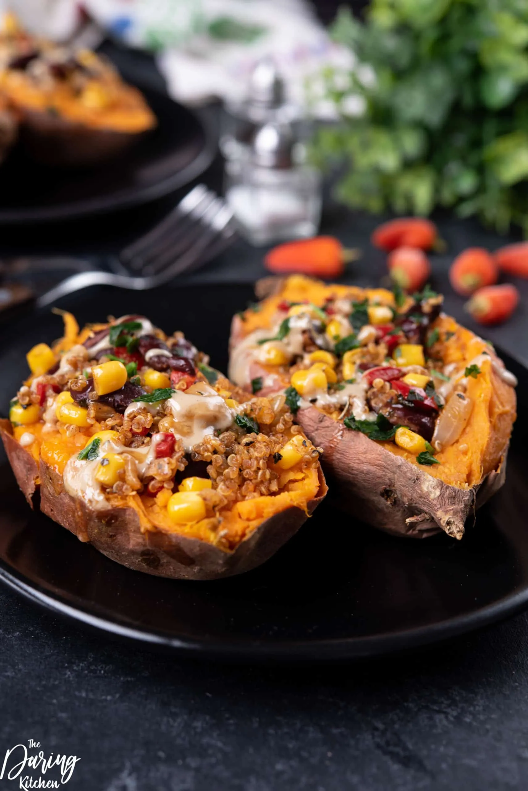 Mexican Quinoa Stuffed Sweet Potatoes