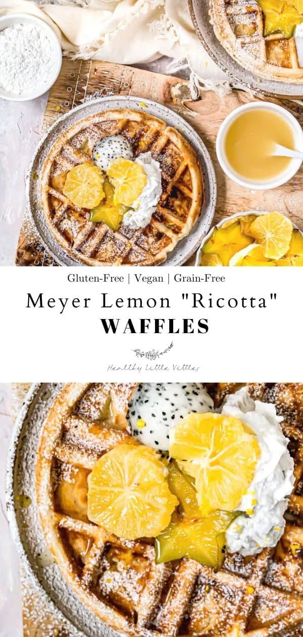 Meyer Lemon Ricotta Waffles