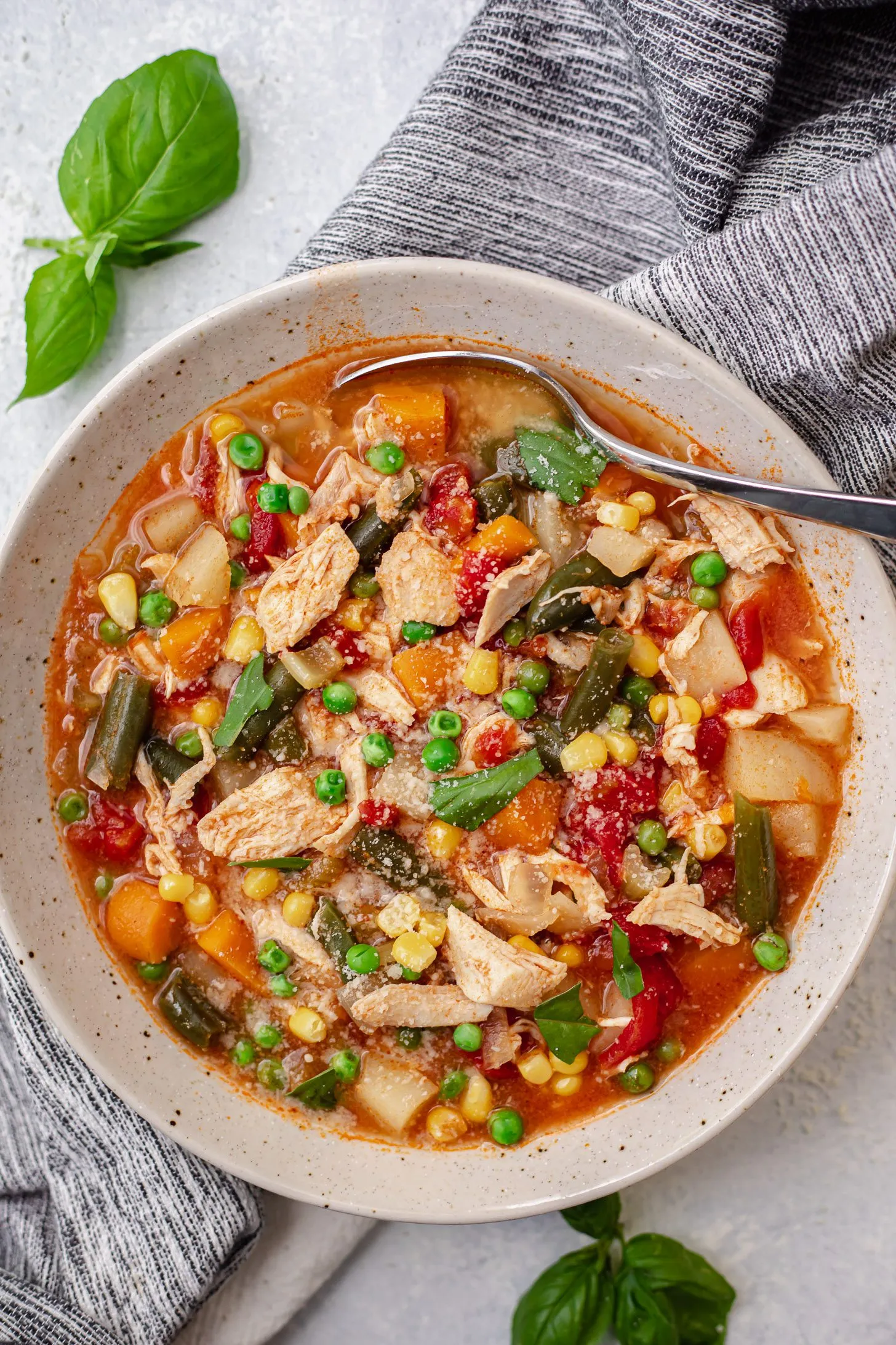 Mild Curry Chicken and Vegetable Soup
