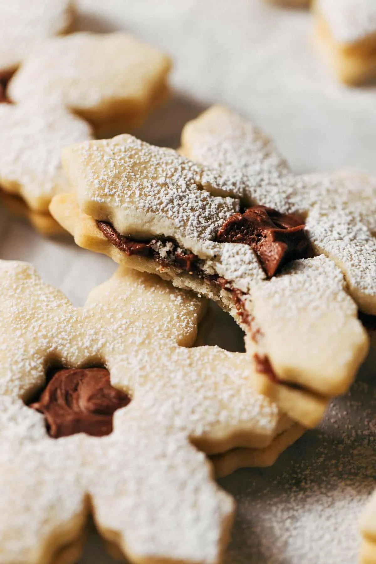 Milk Chocolate Snowflake Sugar Cookies