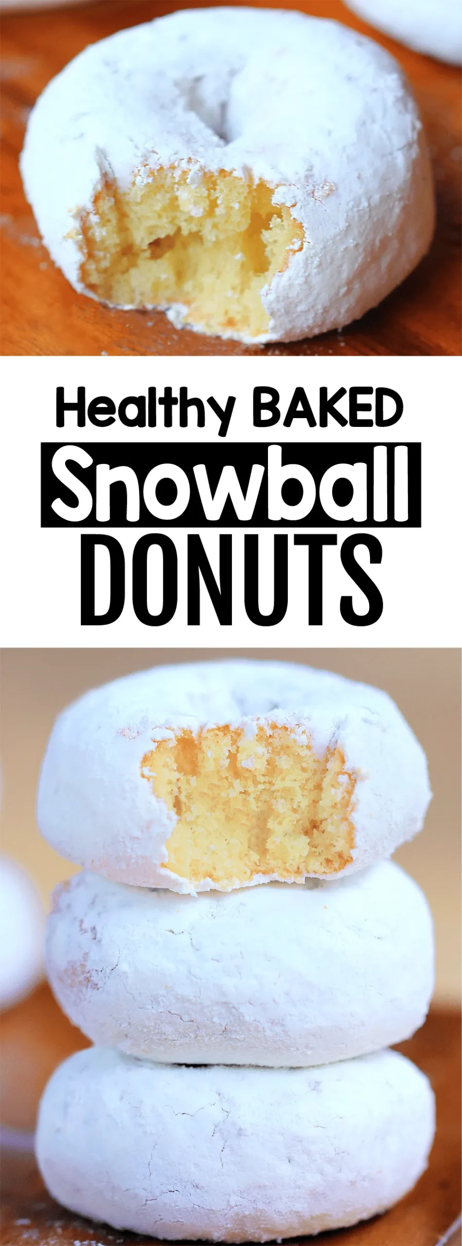 Mini Homemade Snowball Donuts