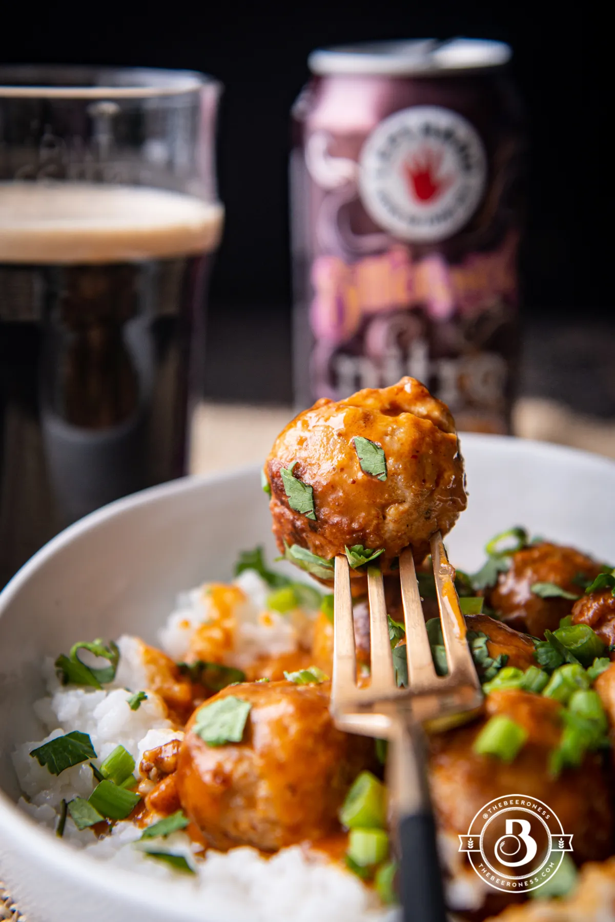 Mini Thai Meatballs and Peanut Sauce