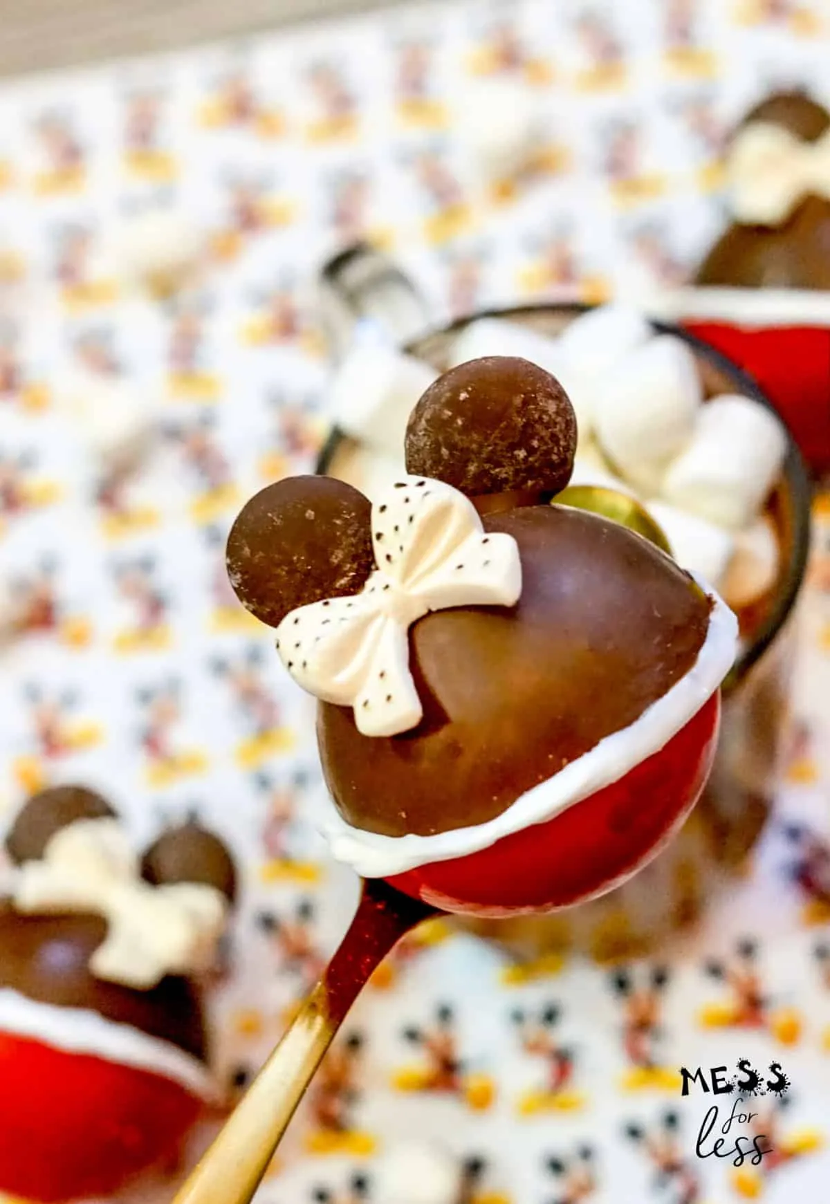 Minnie Mouse Hot Cocoa Bombs