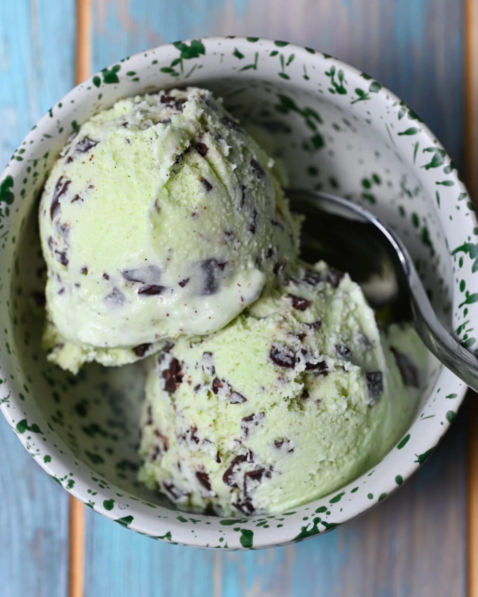 Mint Chocolate Chip Ice Cream
