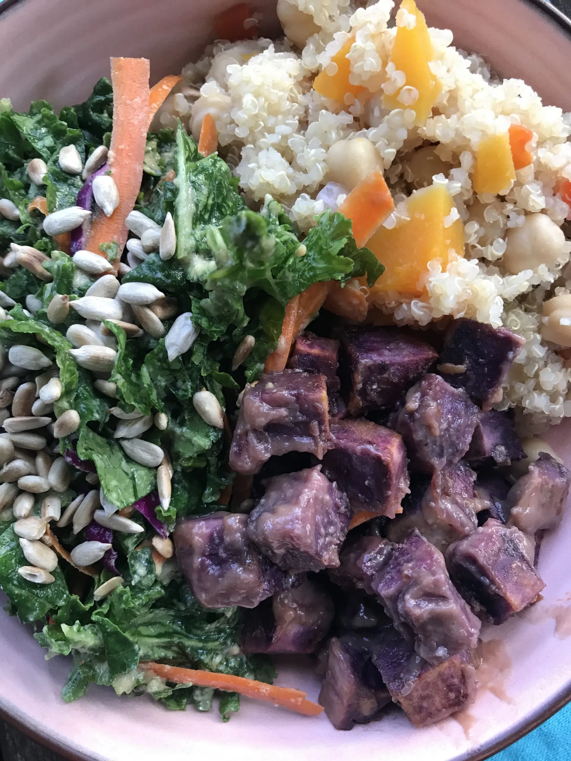 Miso Glazed Sweet Potato Bowls