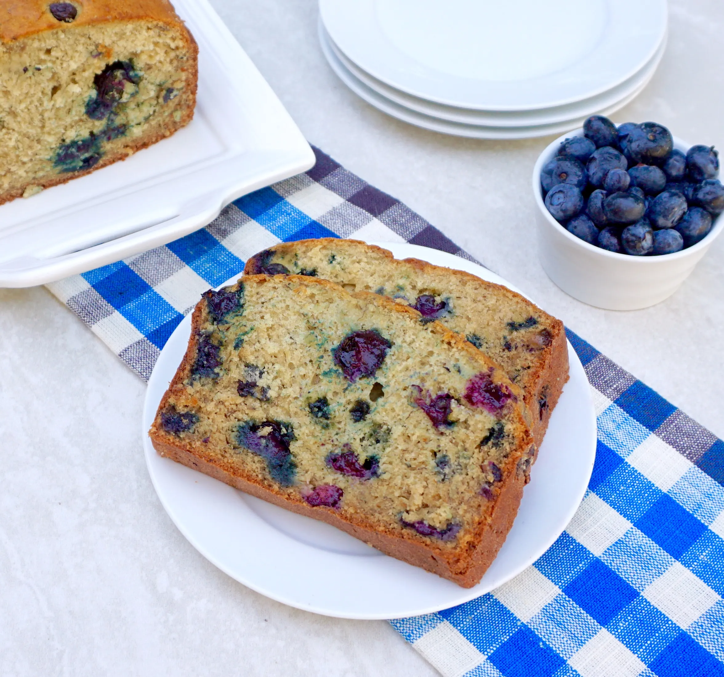 Moist Blueberry Banana Bread