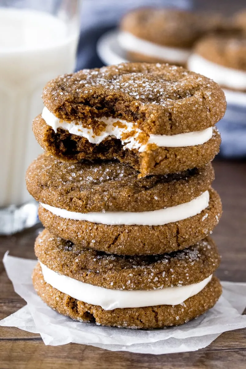 Molasses Cream Pie Cookies
