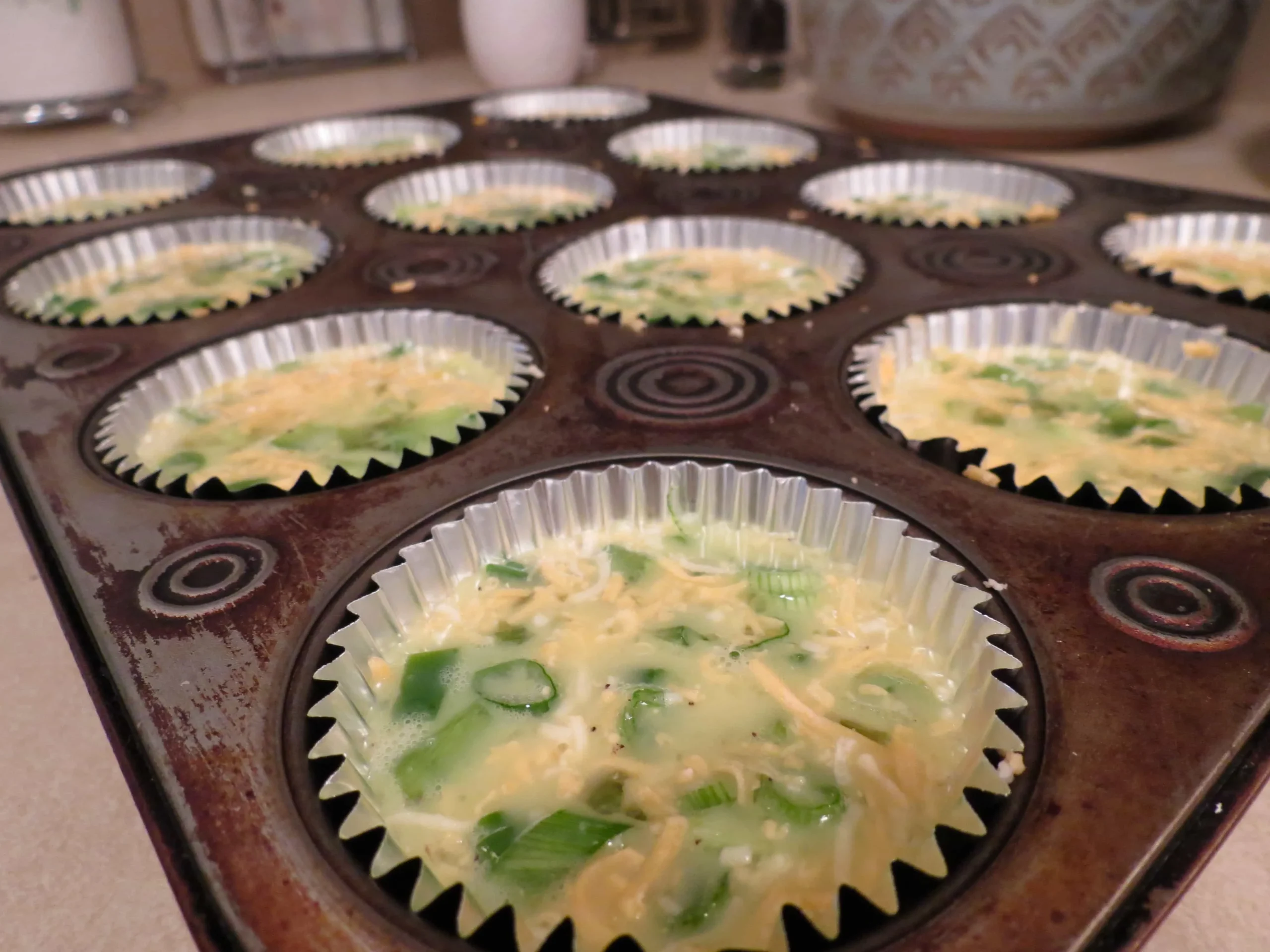 Monday Breakfast Series Veggie and Cheese Egg Muffins