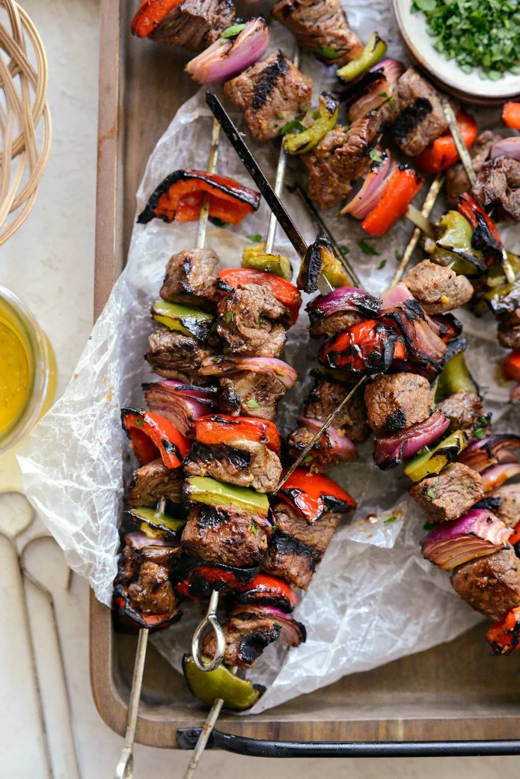 Monterey Steak and Peppers Kebabs