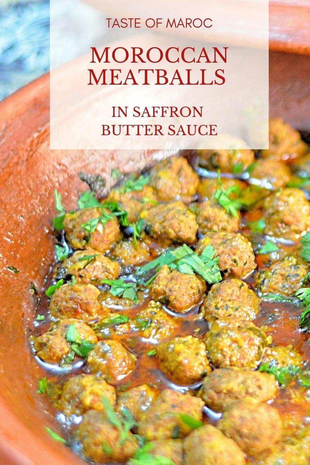Moroccan Meatballs with Saffron Butter Sauce