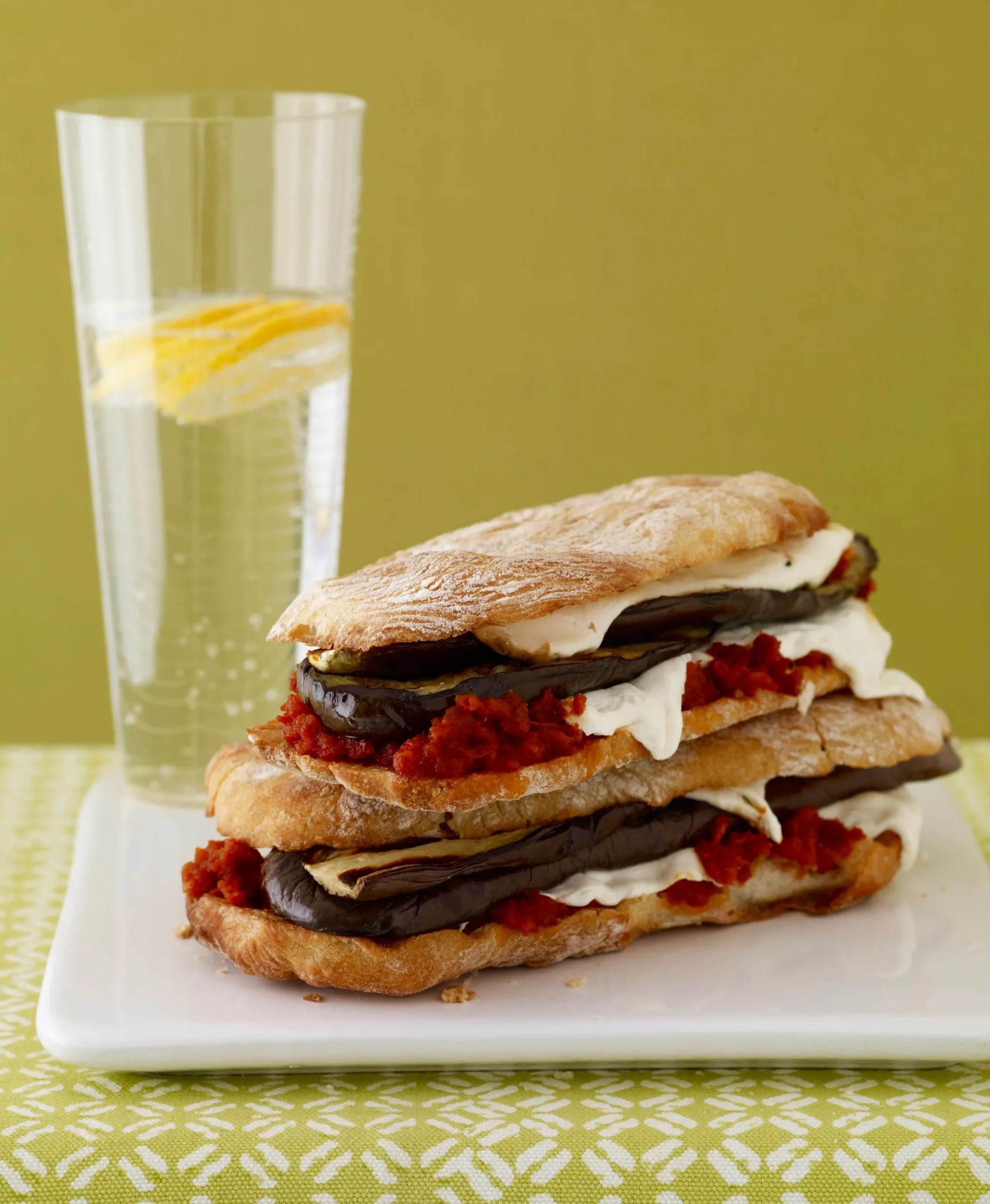 Mozzarella and Eggplant Panini