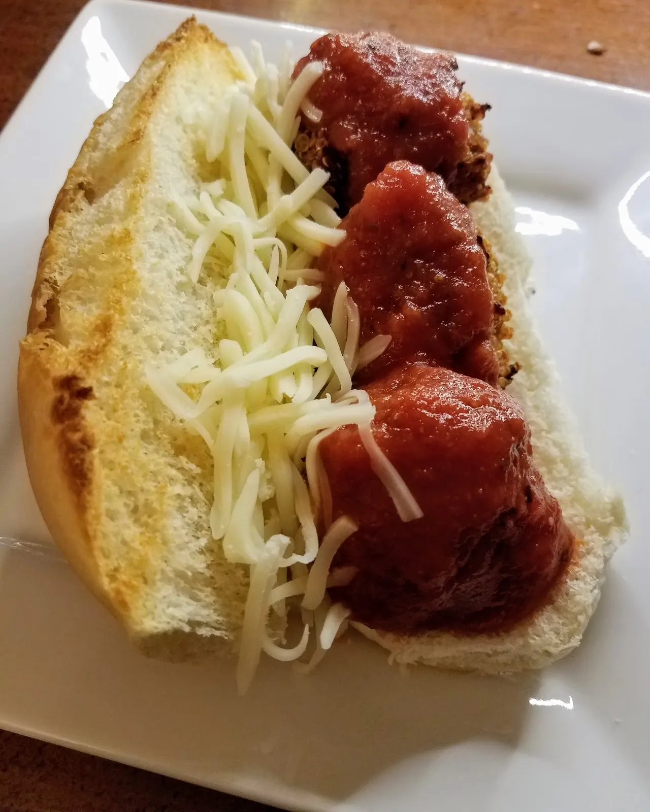 Mushroom Quinoa Meatball Sandwich