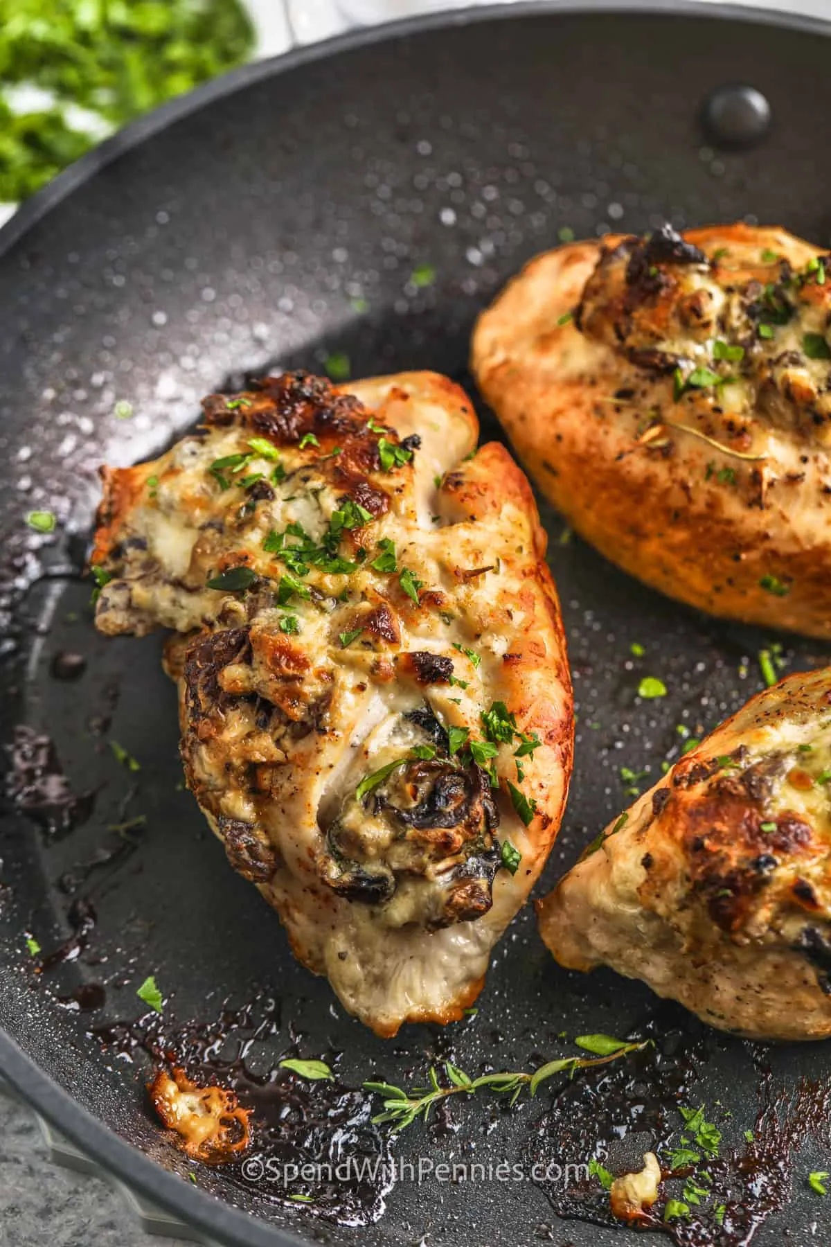 Mushroom Stuffed Chicken Breast