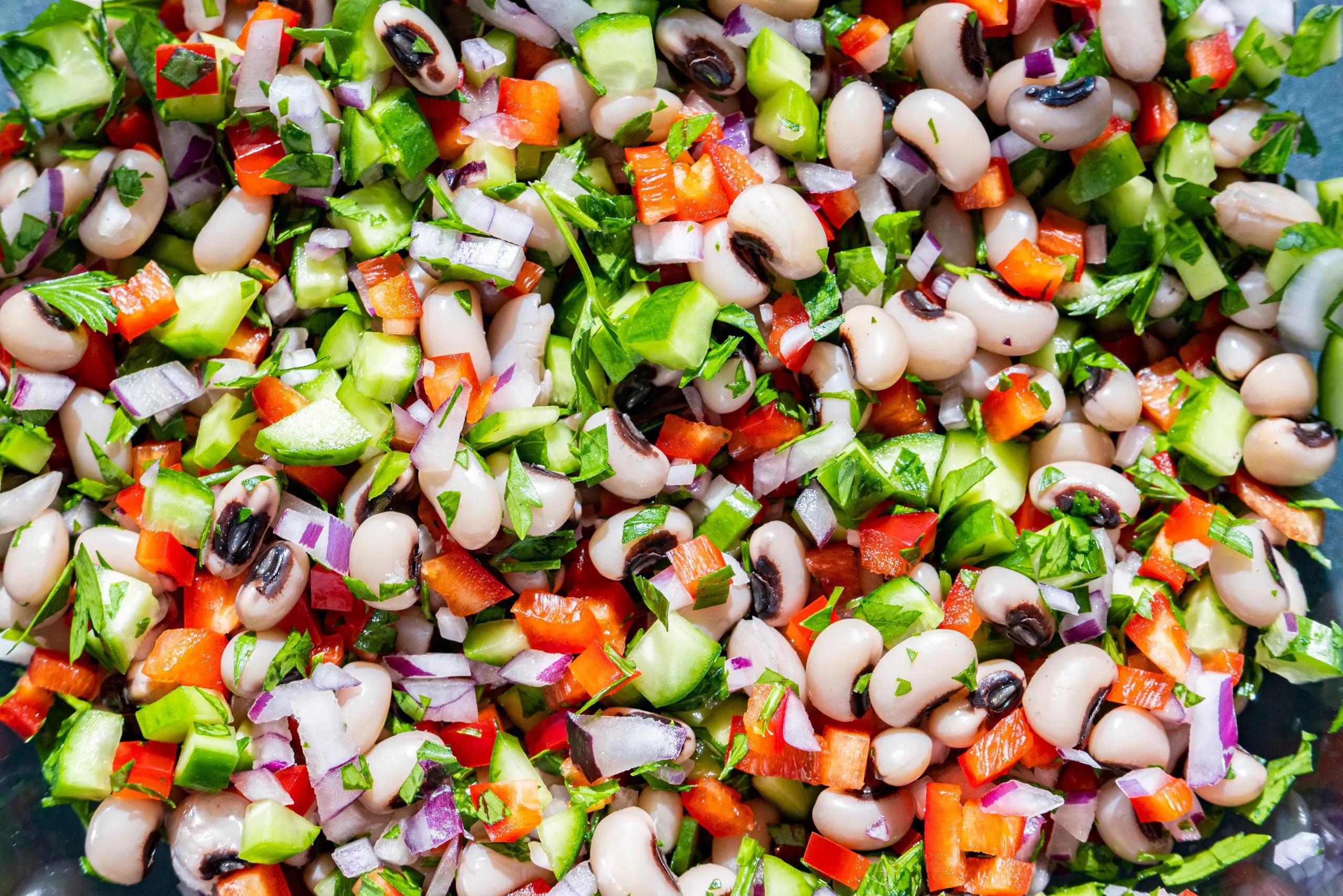 Mushroom and Black Eyed Pea Salad