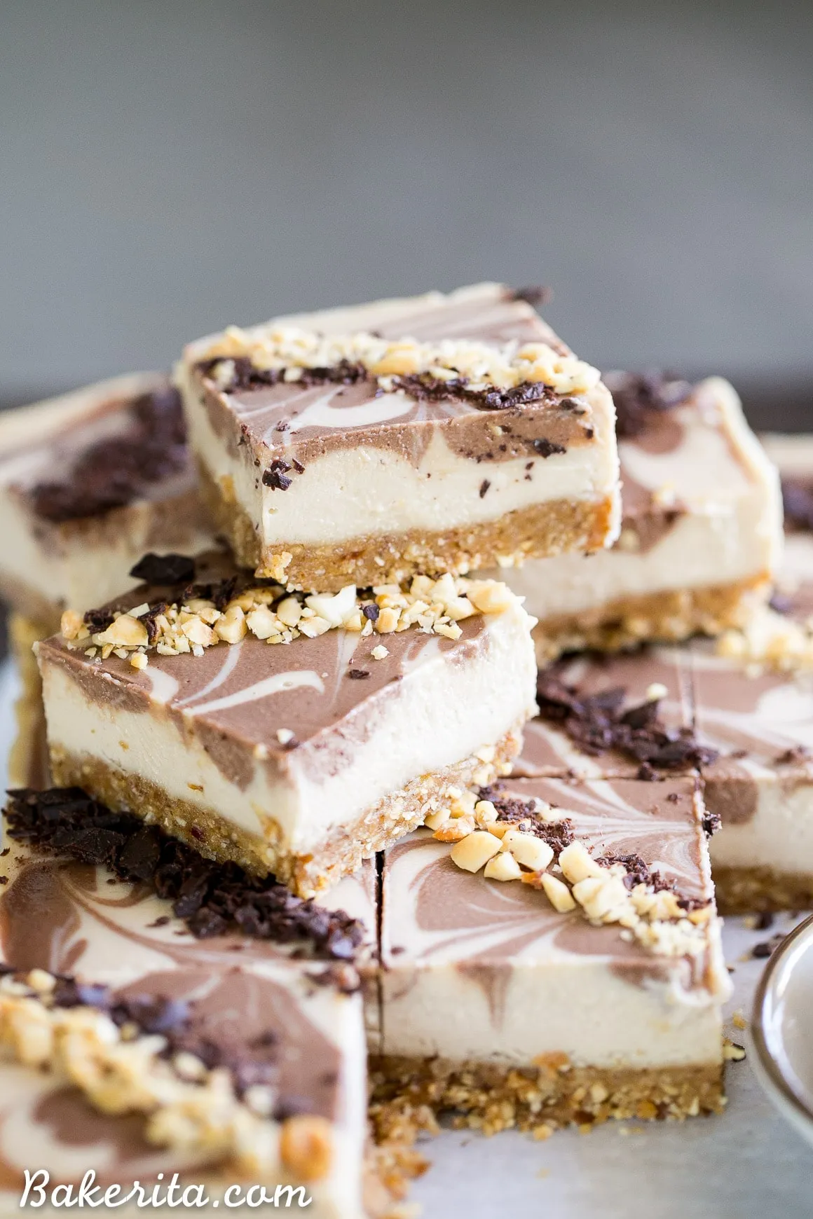 No Bake Chocolate Cheesecake Bars