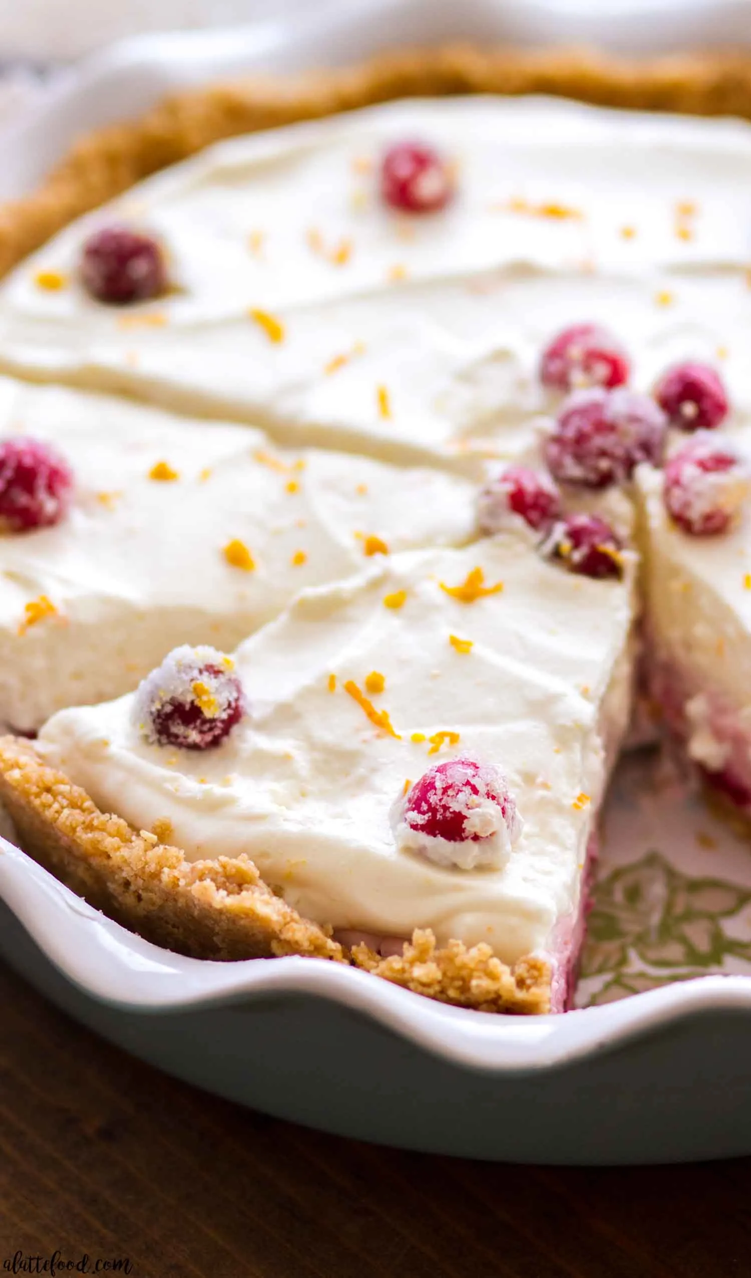 No Bake Cranberry Pie