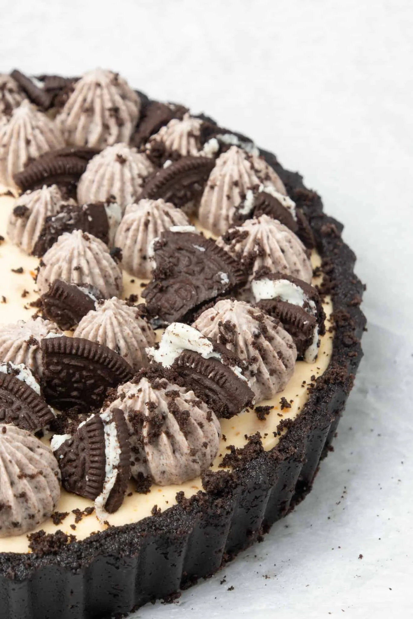 No Bake Peanut Butter Oreo Pie