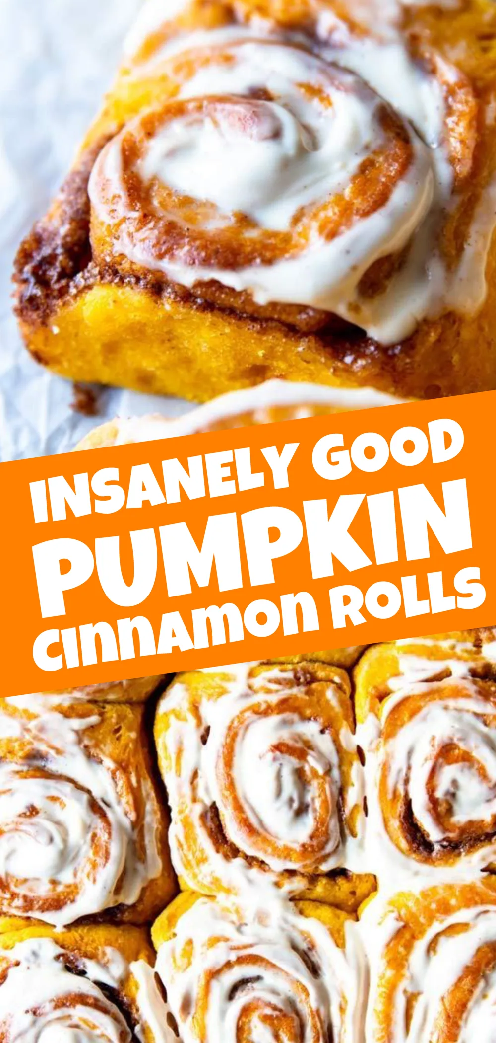 No Knead Pumpkin Cinnamon Rolls