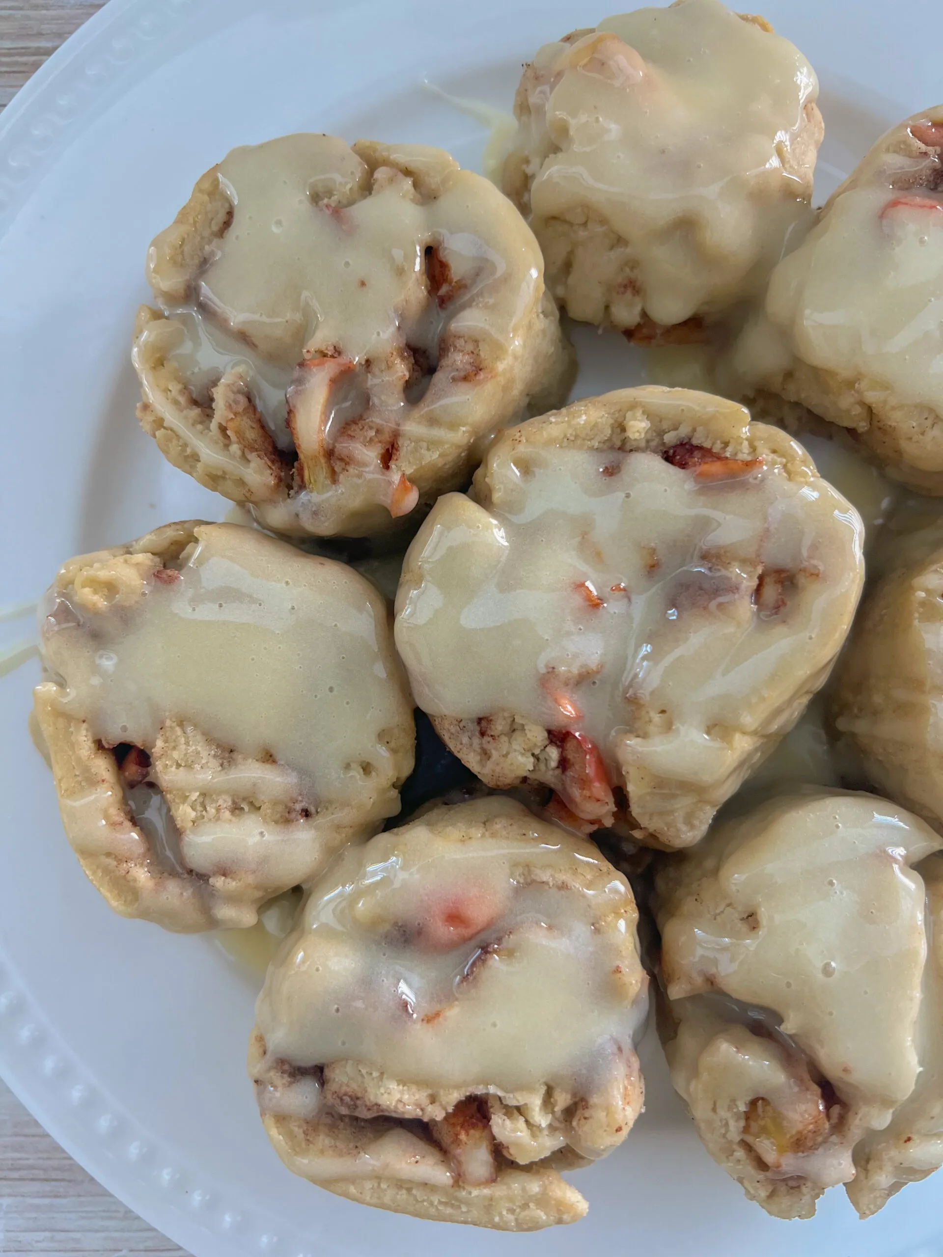 No Yeast Gluten Free Apple Cinnamon Rolls