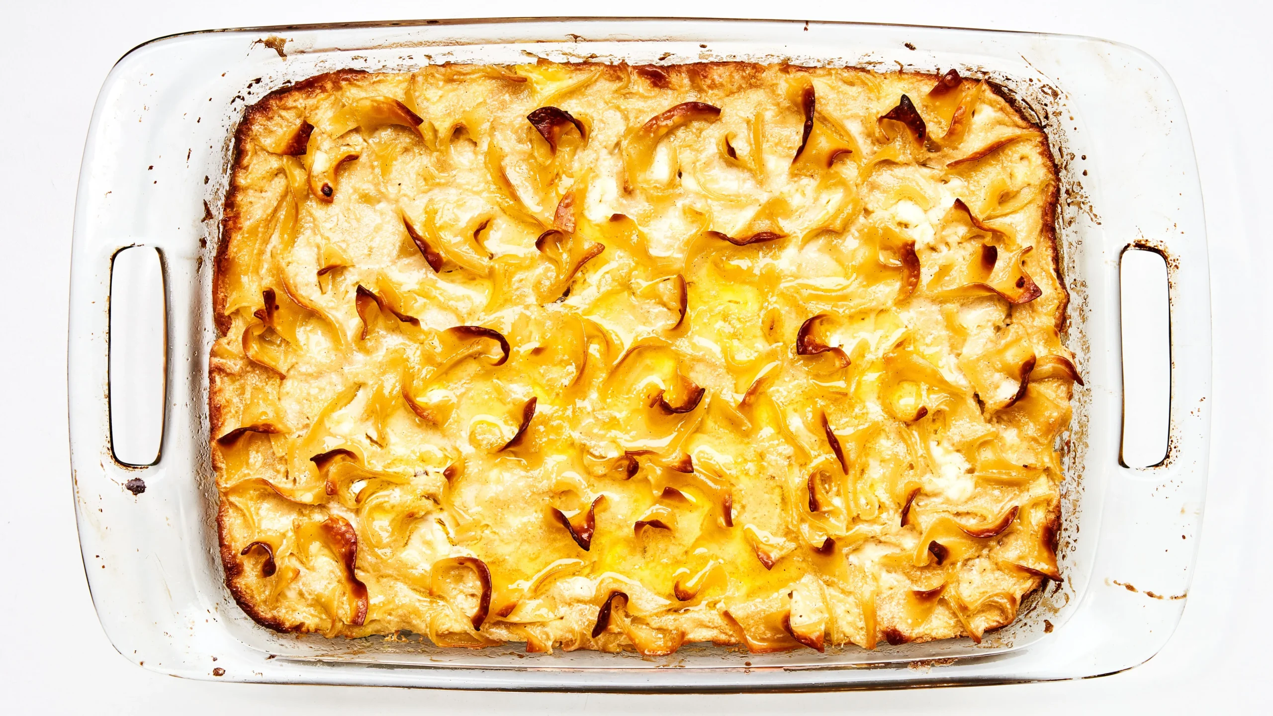 Noodle Kugel with Crunchy Brown Sugar Topping