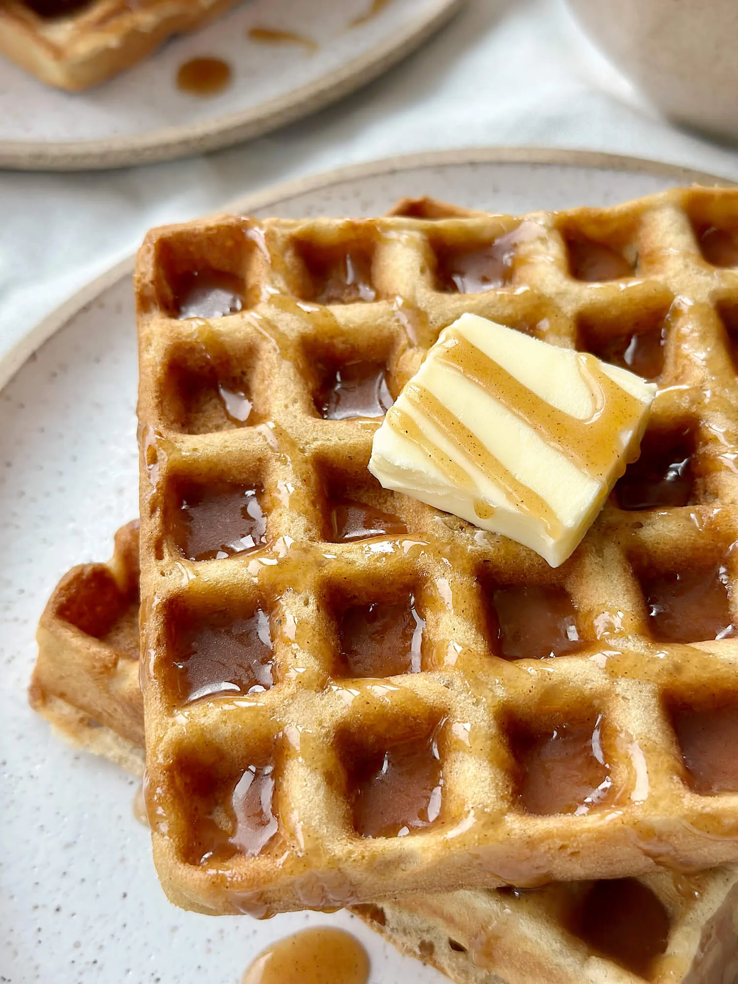Oatmeal Buttermilk Belgian Waffles