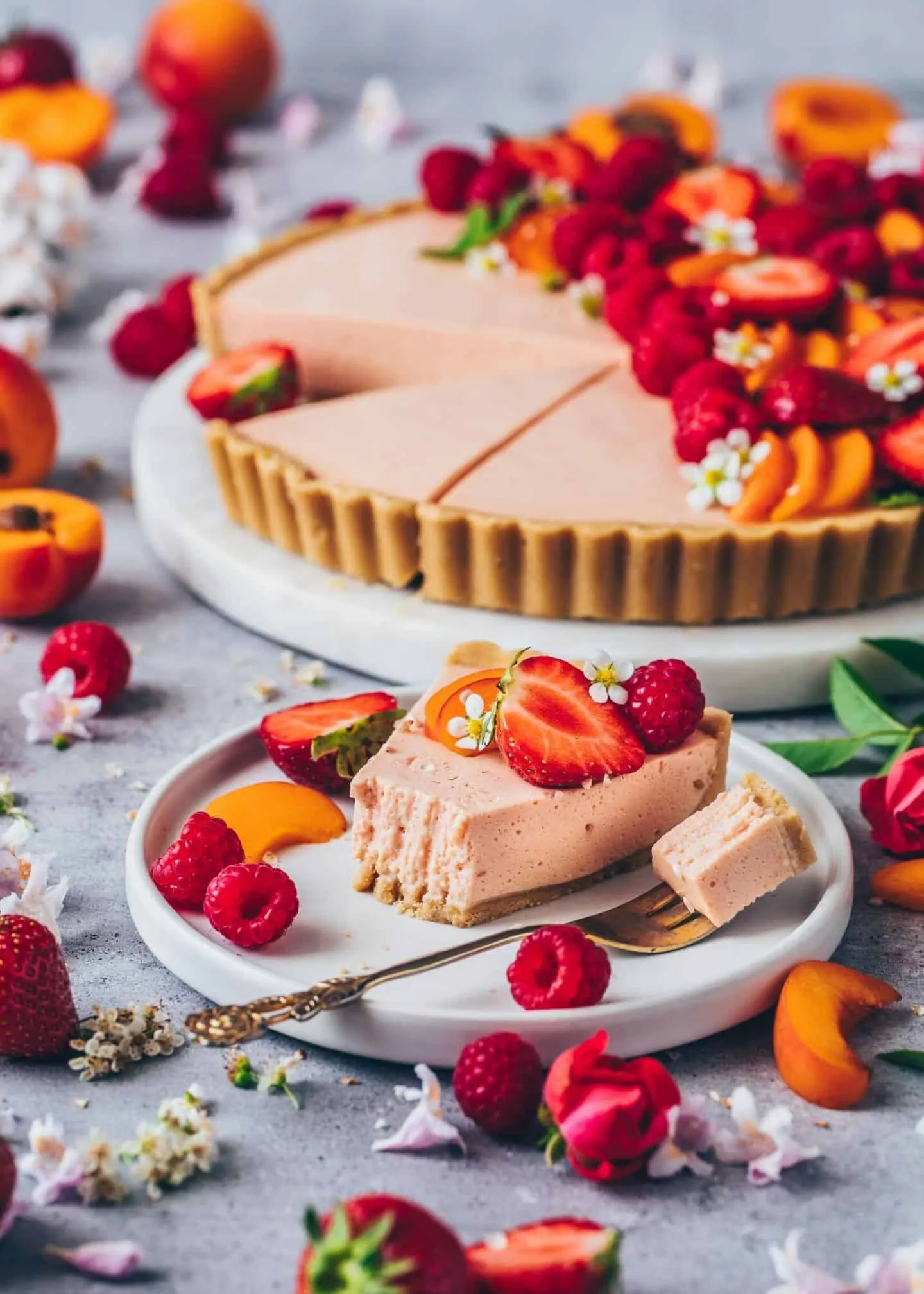 Obst Creme Tarte ohne Backen