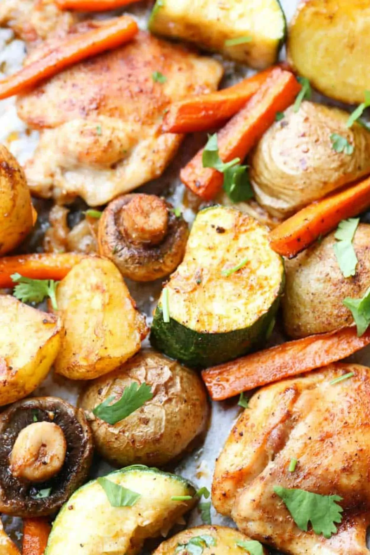 One Pan Yogurt Marinated Chicken and Potatoes