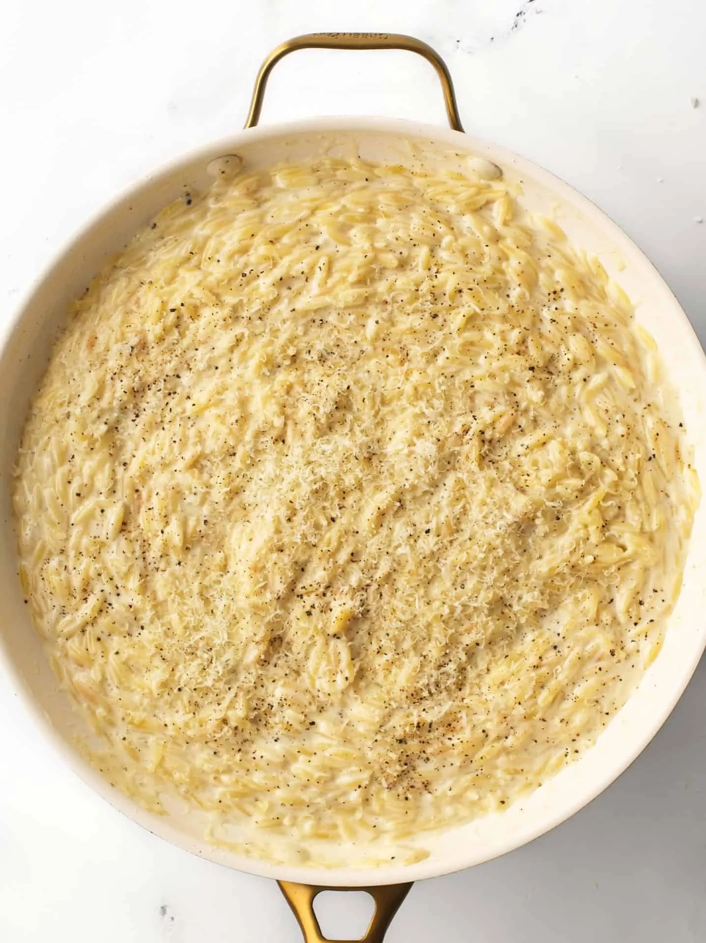 One Pot Cacio e Pepe Israeli Couscous