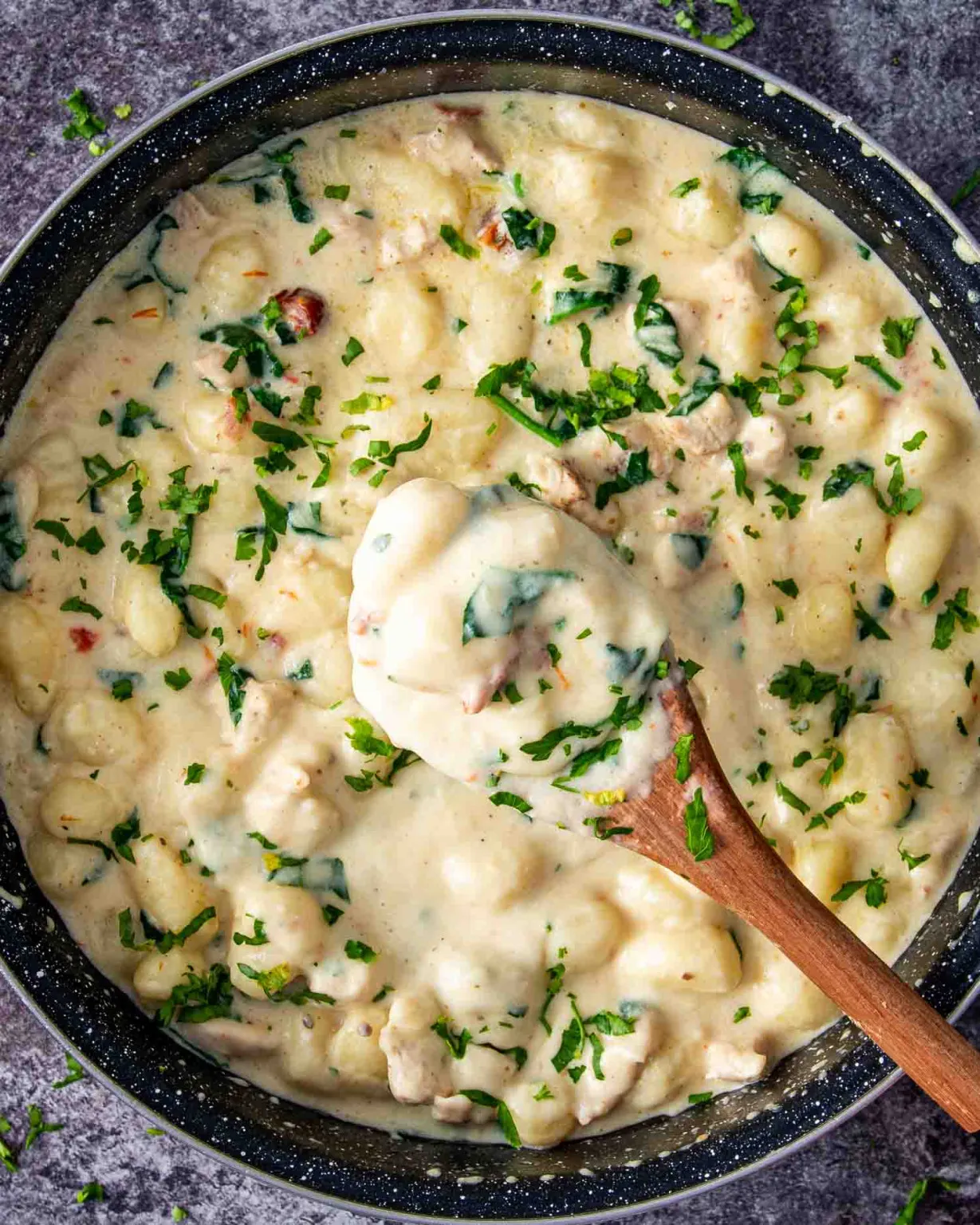 One Pot Chicken Florentine Gnocchi