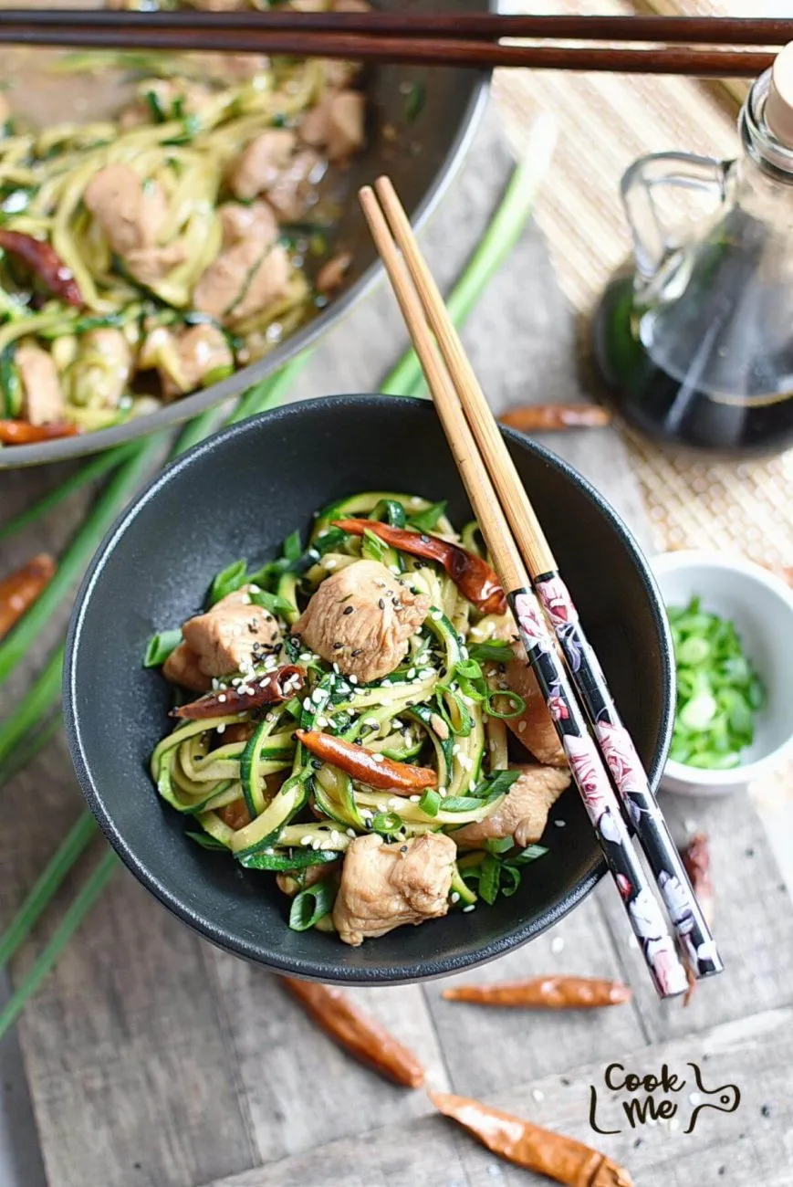 One Pot Kung Pao Zoodles