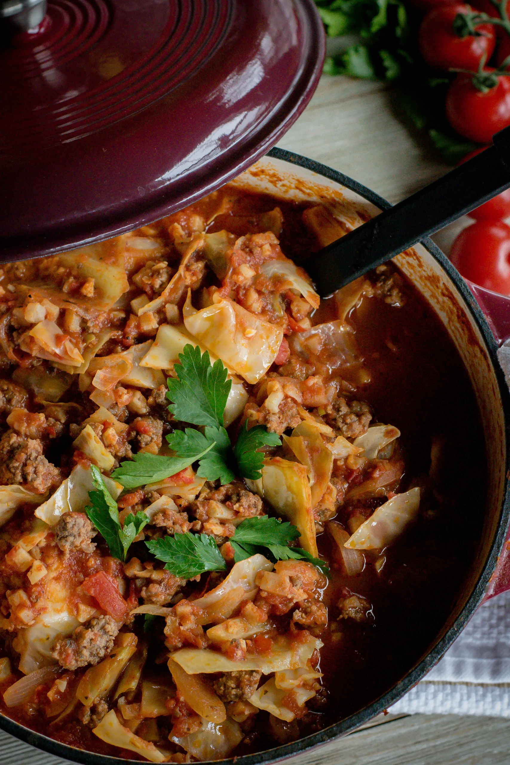 One Pot Unstuffed Cabbage Rolls