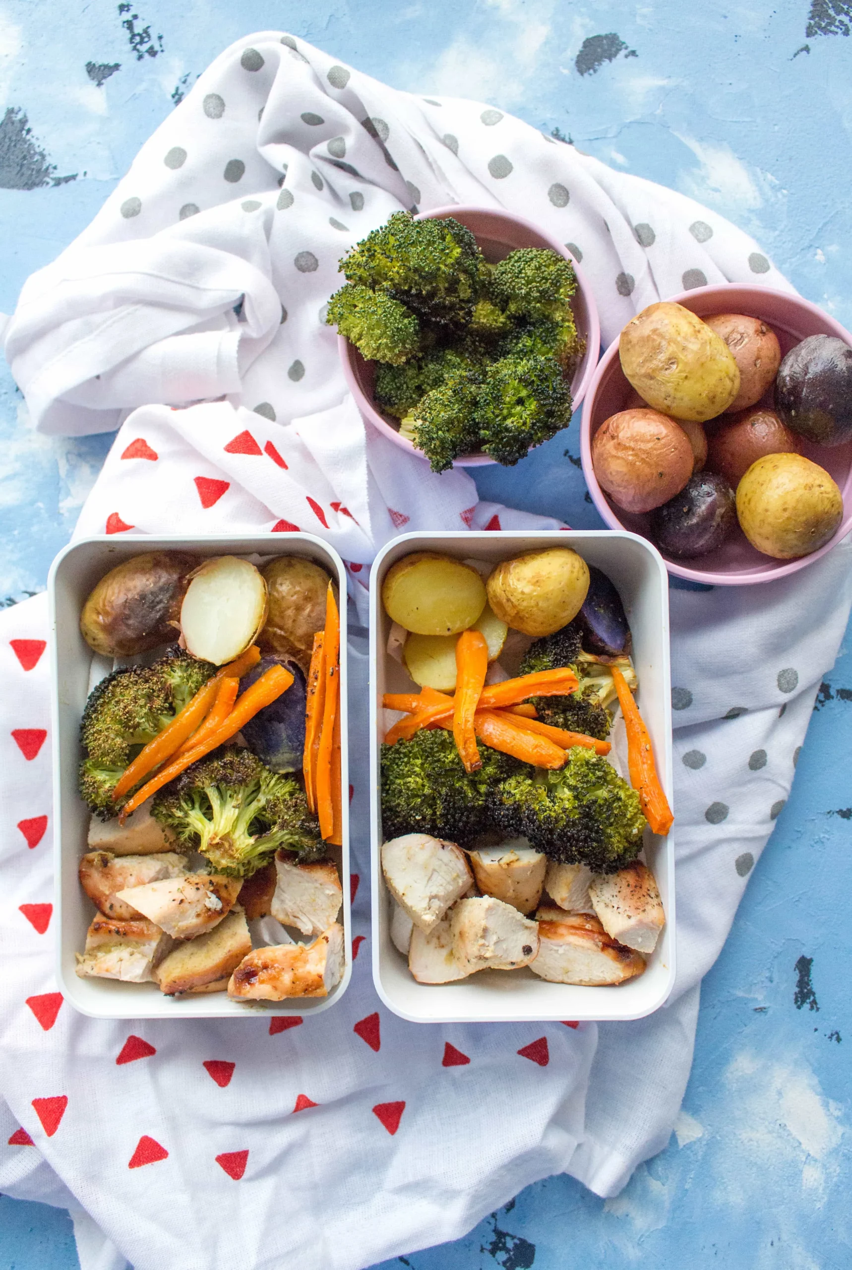 One Sheet Pan Honey Mustard Chicken Veggies Meal Prep
