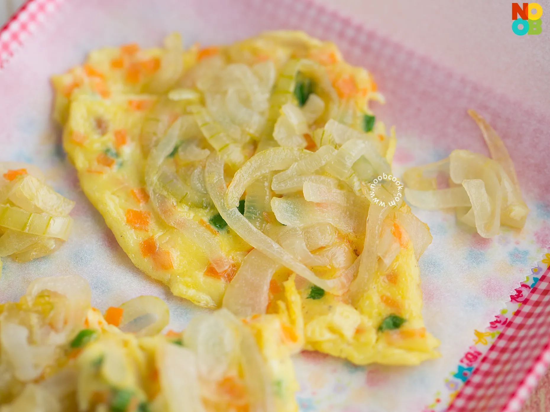 Onion and Prawn Omelette