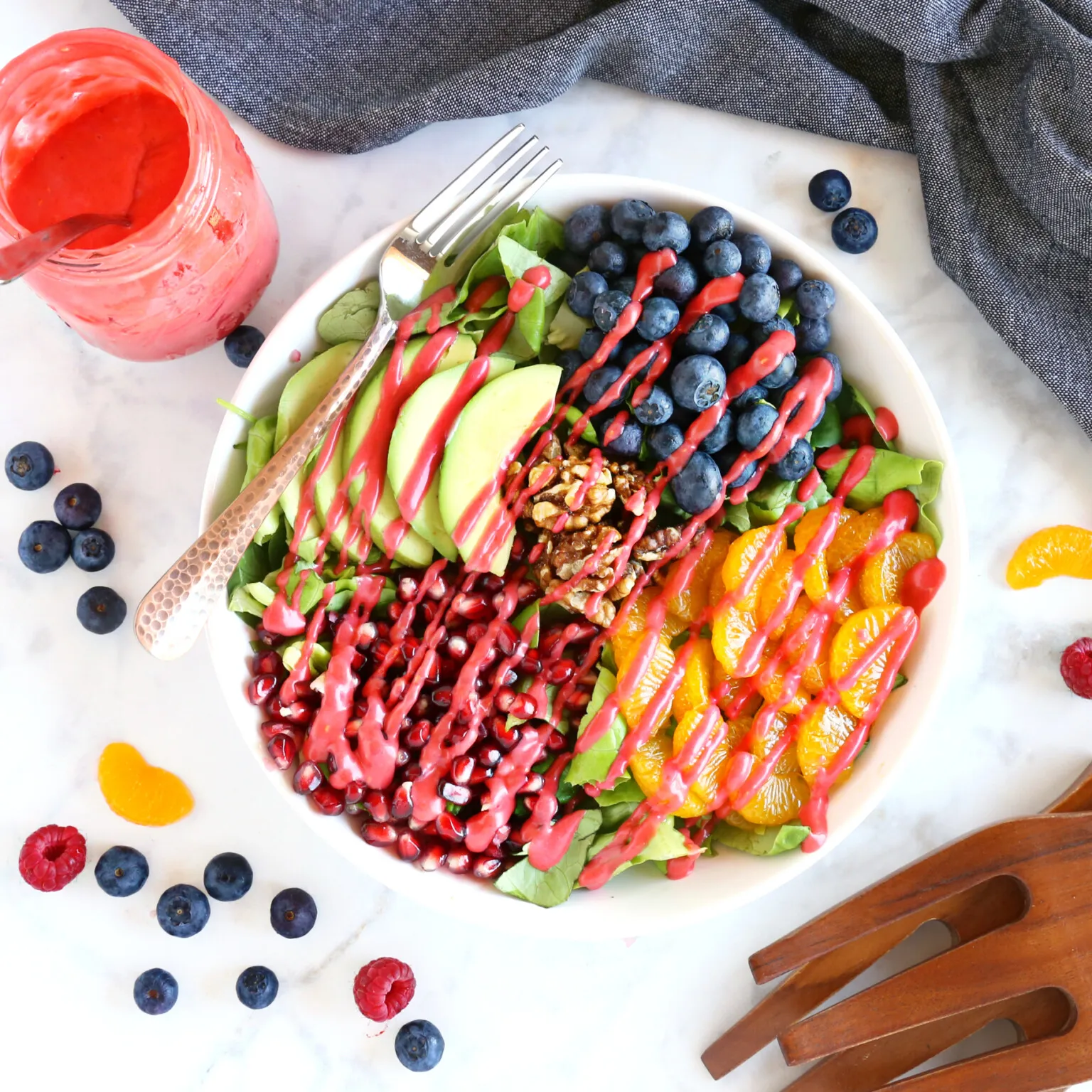 Orange Berry Pomegranate Superfood Salad