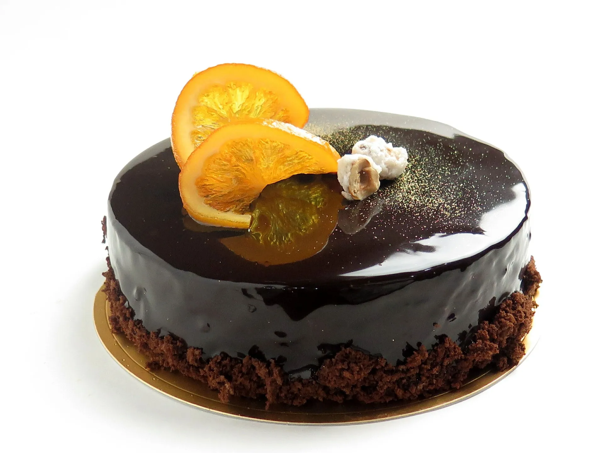 Orange Chocolate Mirror Cake