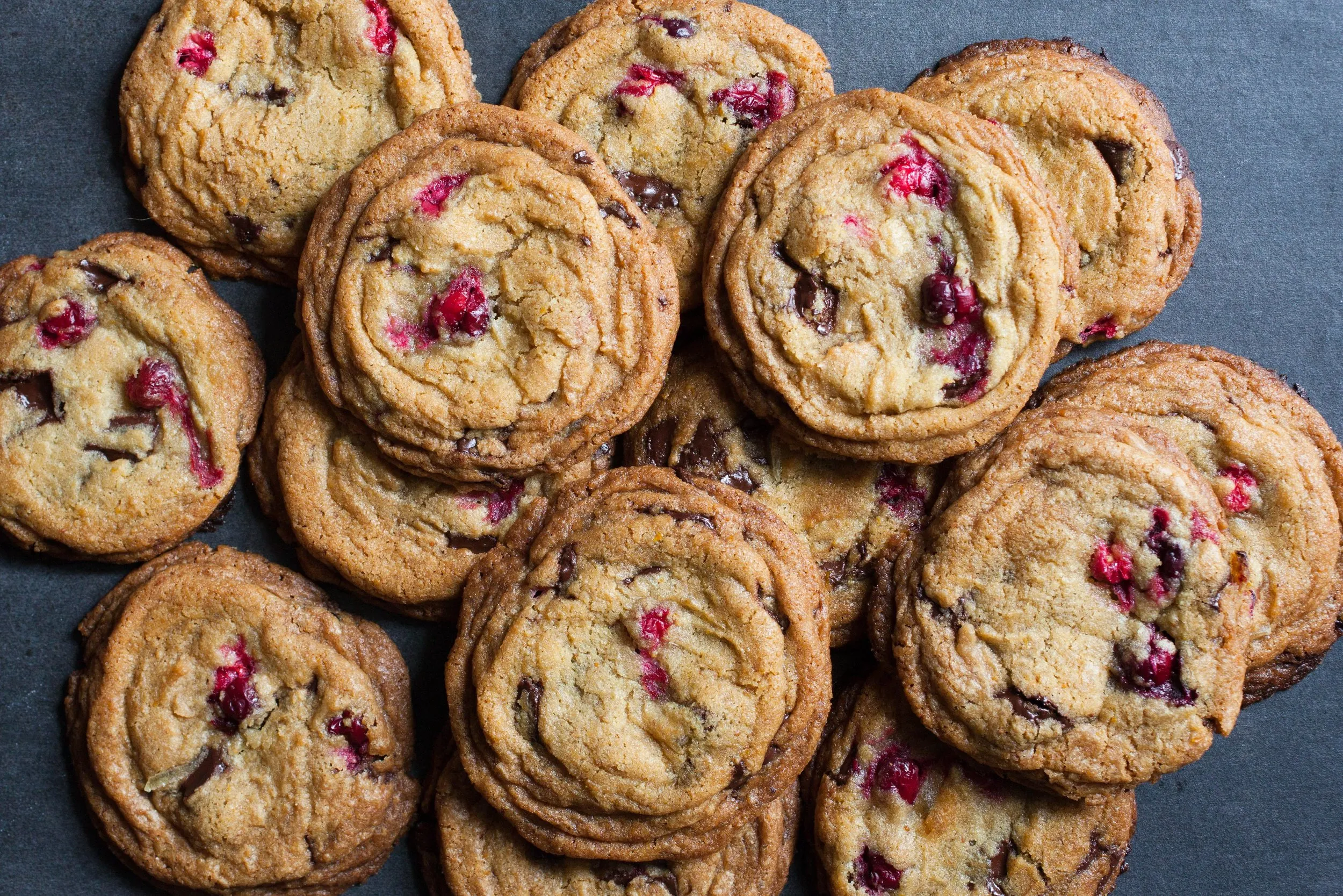 Orange Cranberry Chocolate Chunk Cookies