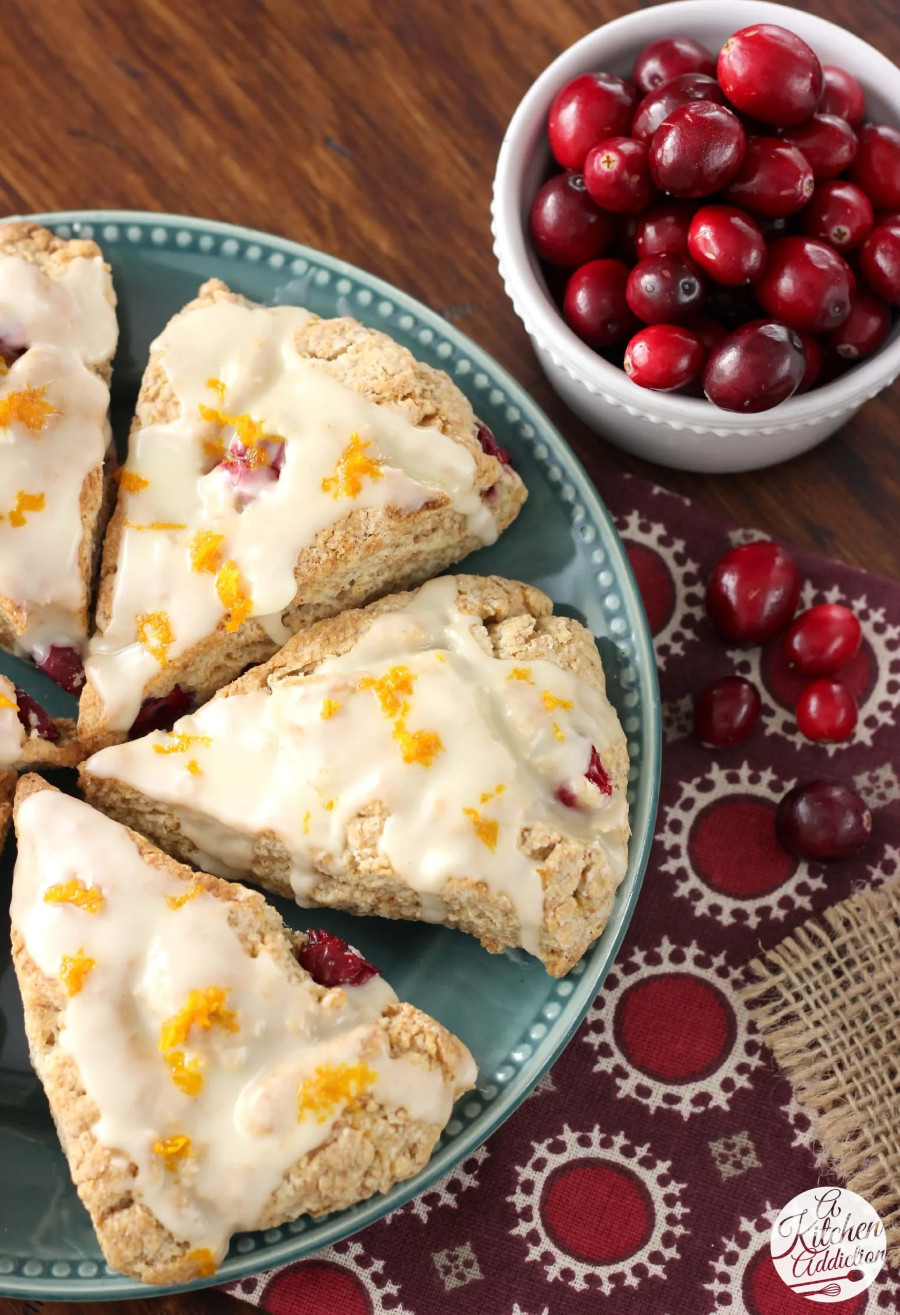 Orange Cranberry Cream Scones